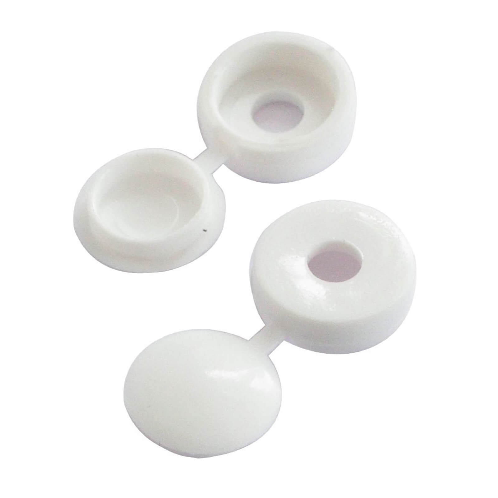 Screw Covers - White - 48 Pack