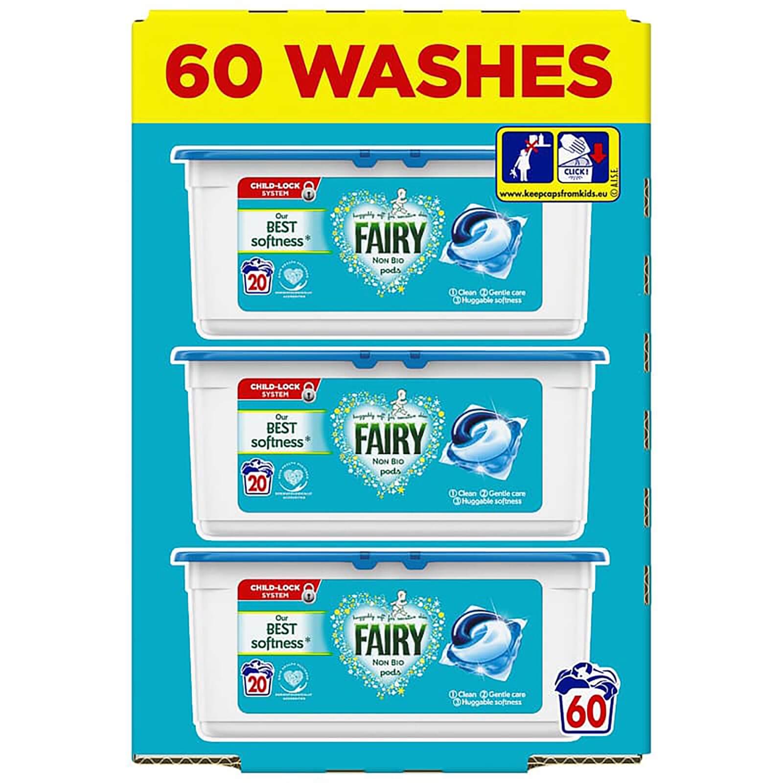 Fairy Non Bio Washing Capsules - 60W