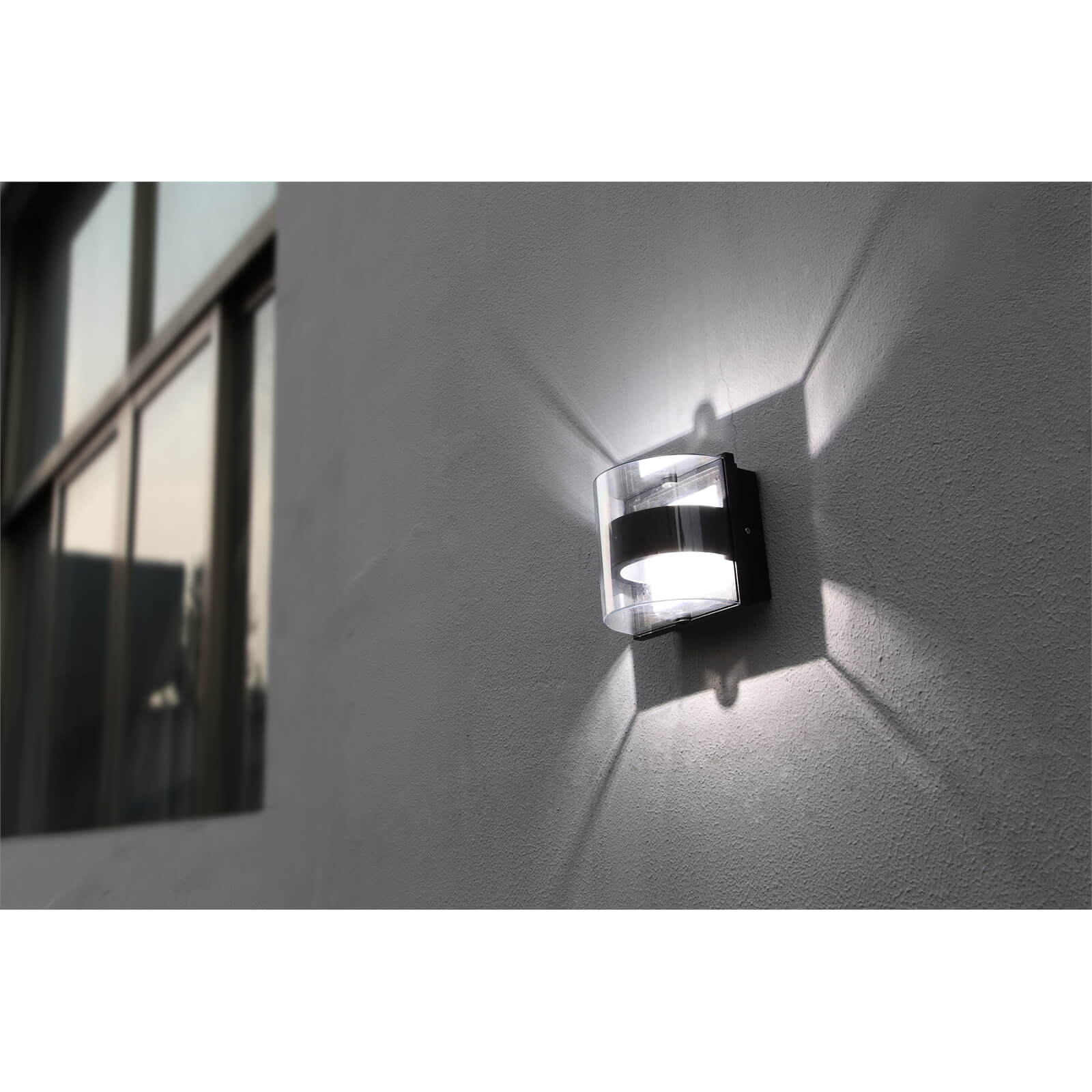 Lutec Delta 6W LED Wall Light - Graphite