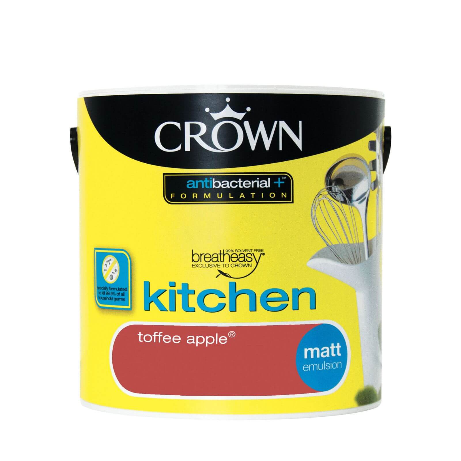 Crown Breatheasy Kitchen -  Toffee Apple -  Matt Paint -  2.5L