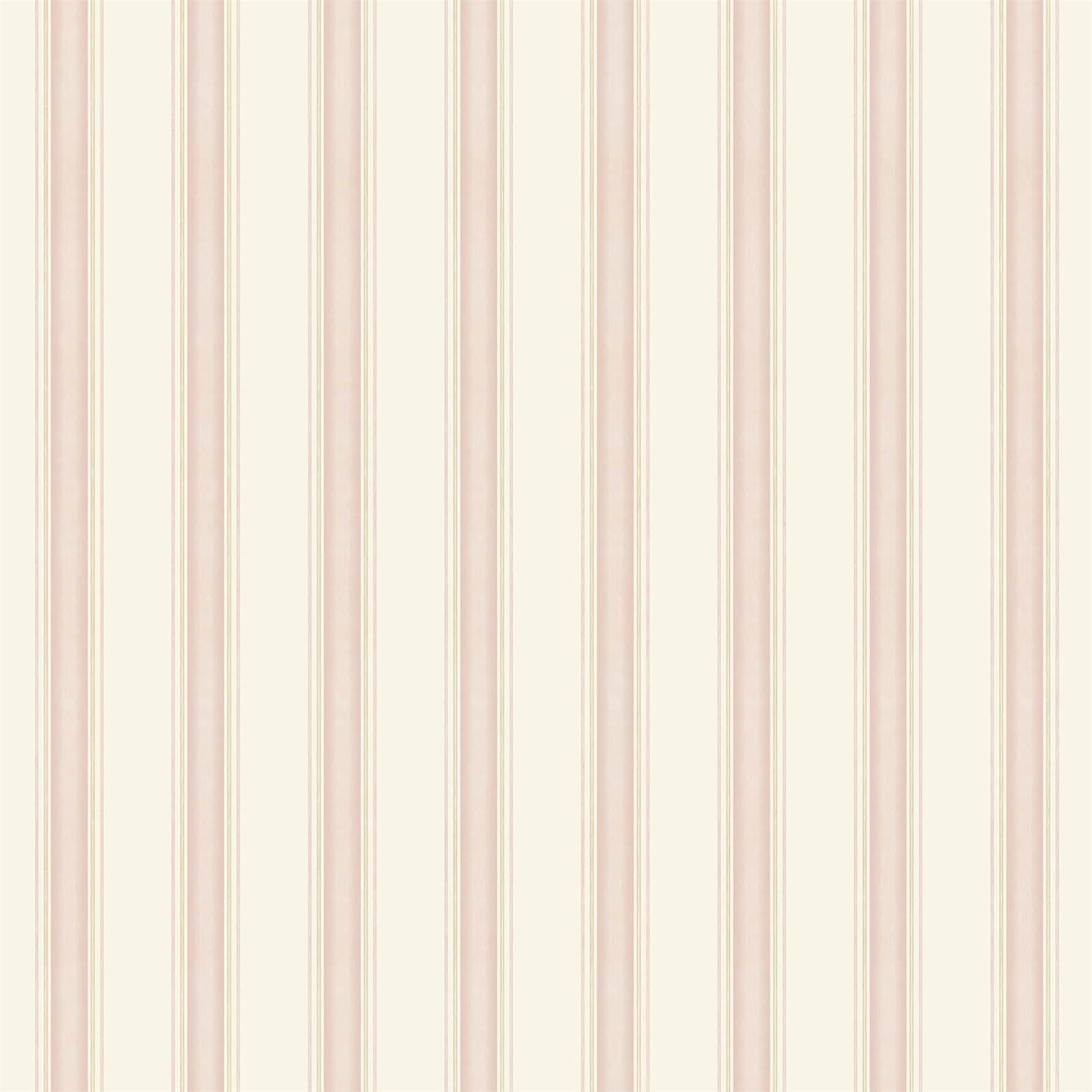 Grandeco Traditional Stripe Pink Wallpaper