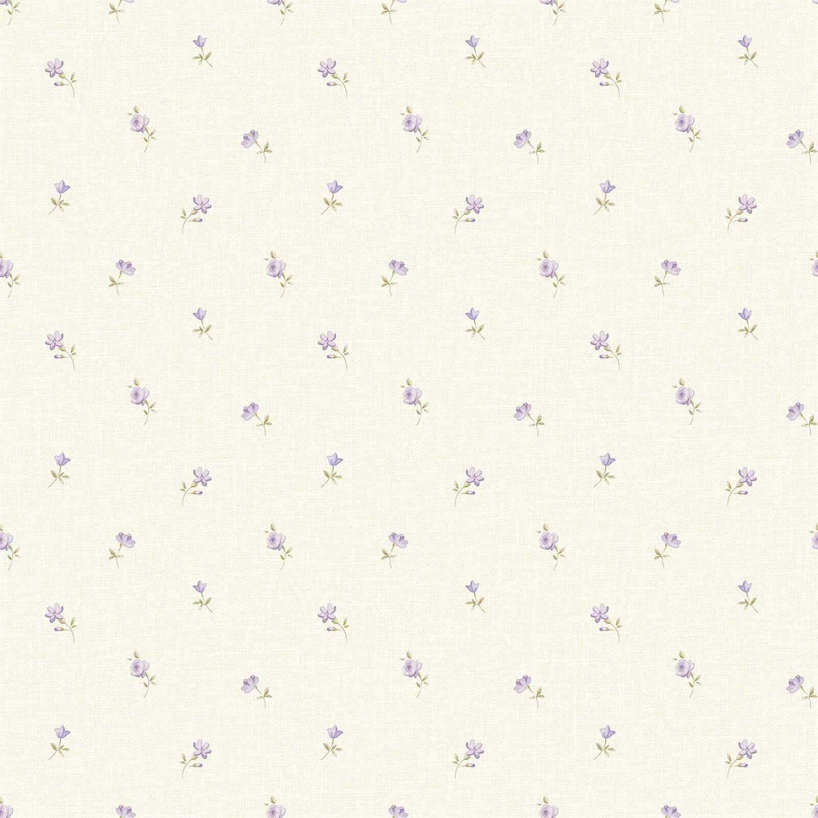 Grandeco Ditsy Floral Purple Wallpaper