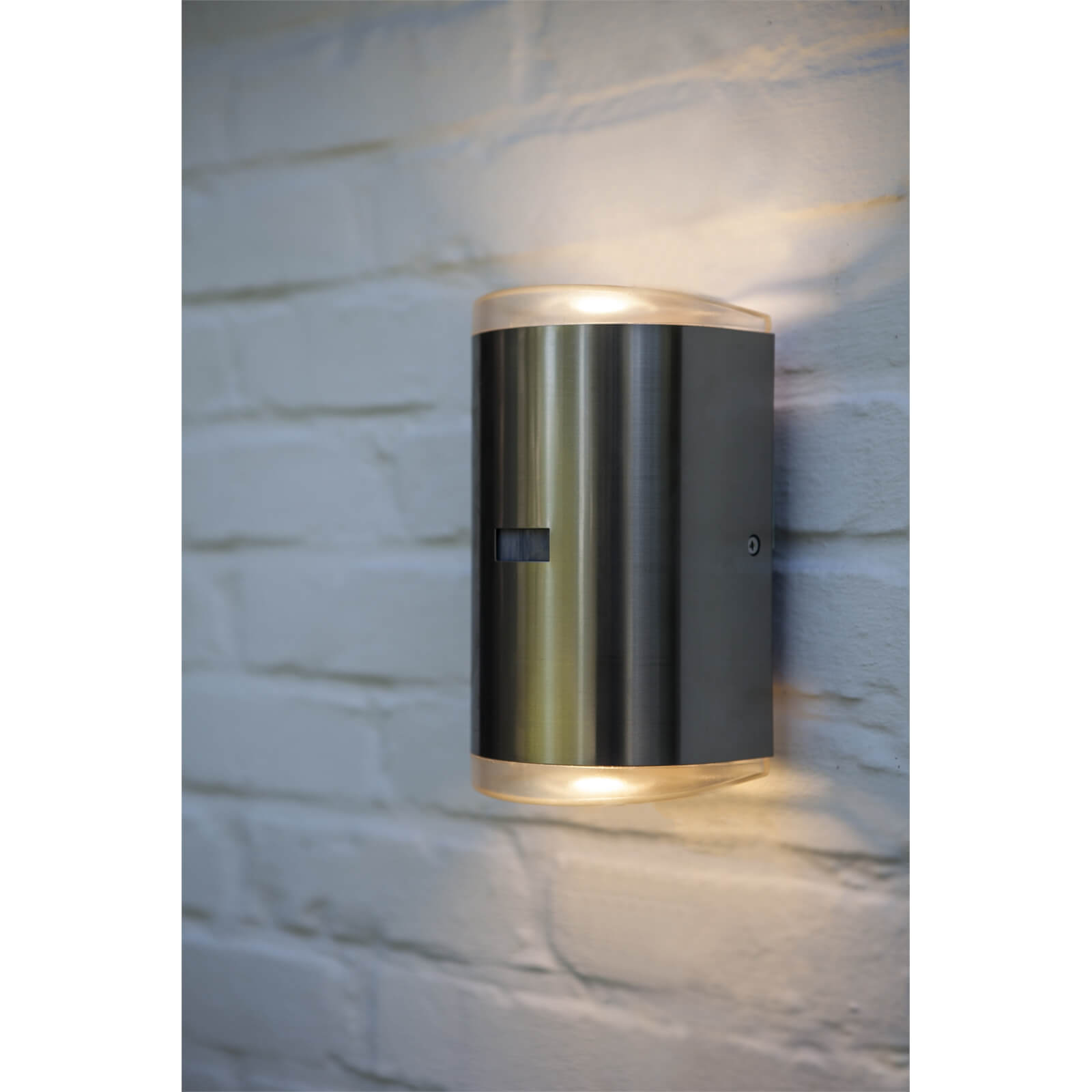 Lutec Path LED PIR Wall Light - Stainless Steel