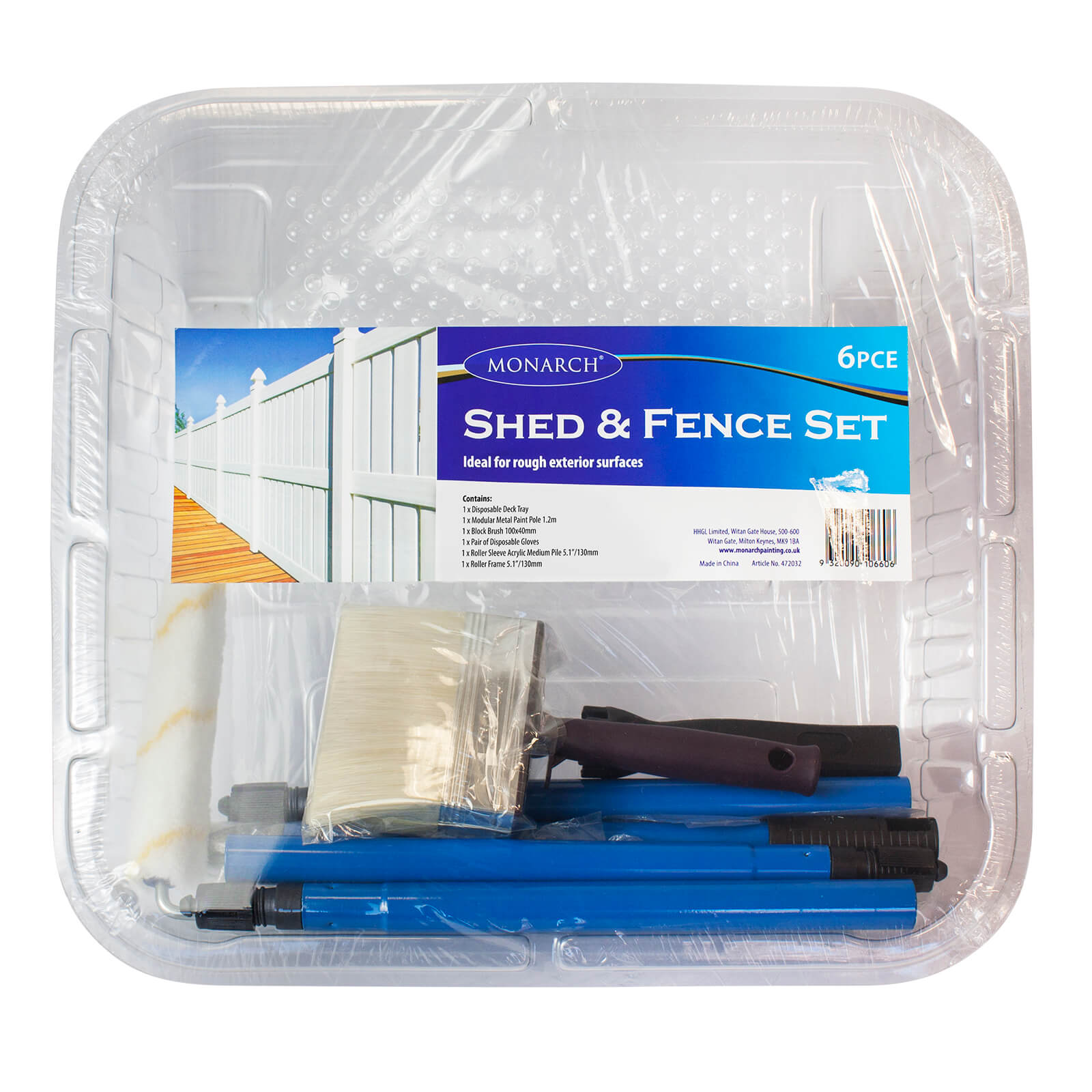 Monarch Shed & Fence Set - 6 Piece