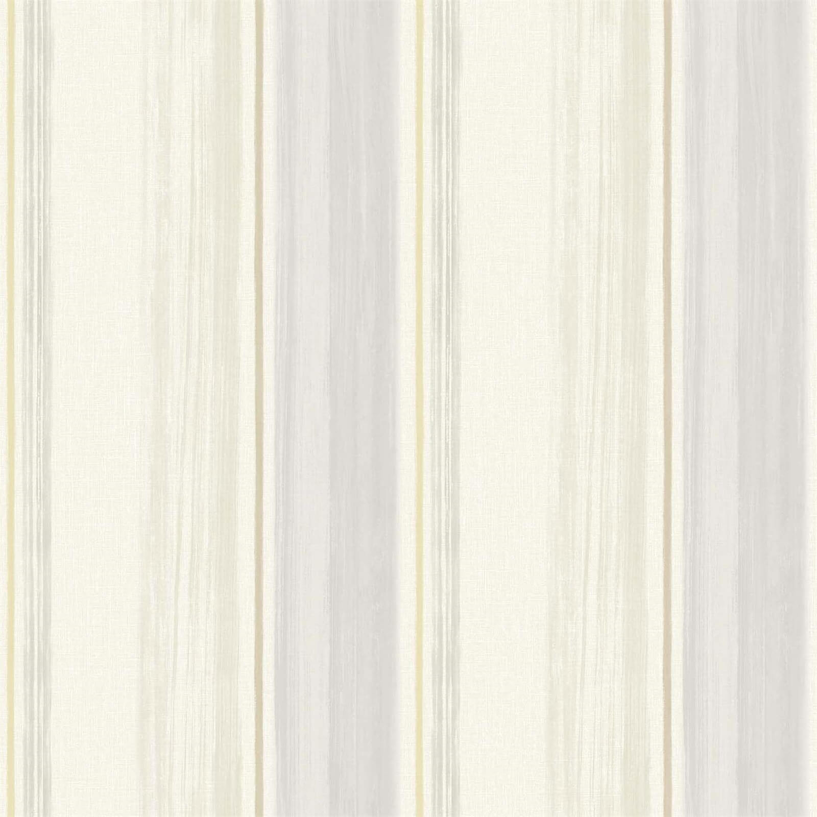 Grandeco Painterly Stripe Taupe Wallpaper