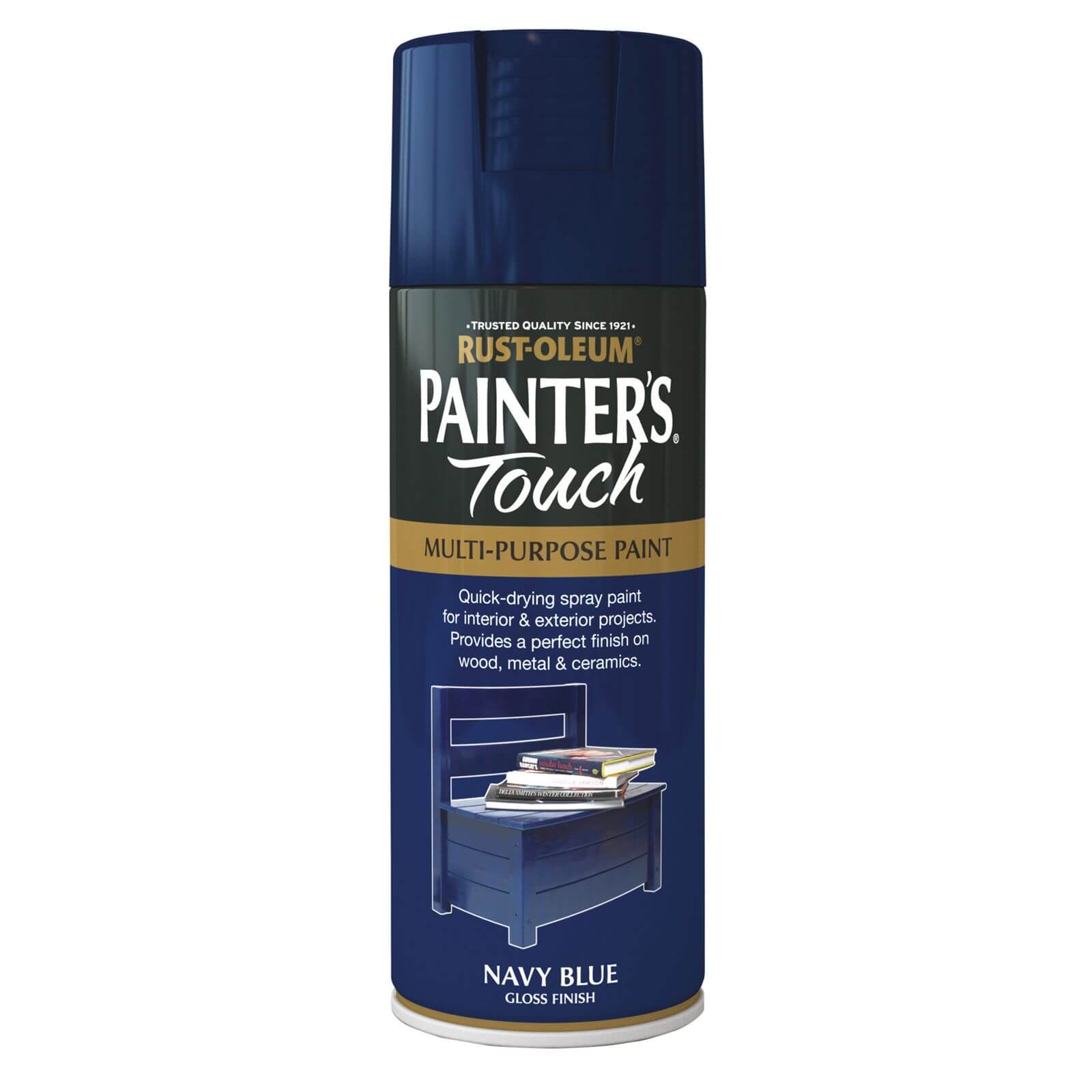 Rust-Oleum Painter's Touch Multi-Purpose Gloss Spray Paint Navy Blue - 400ml