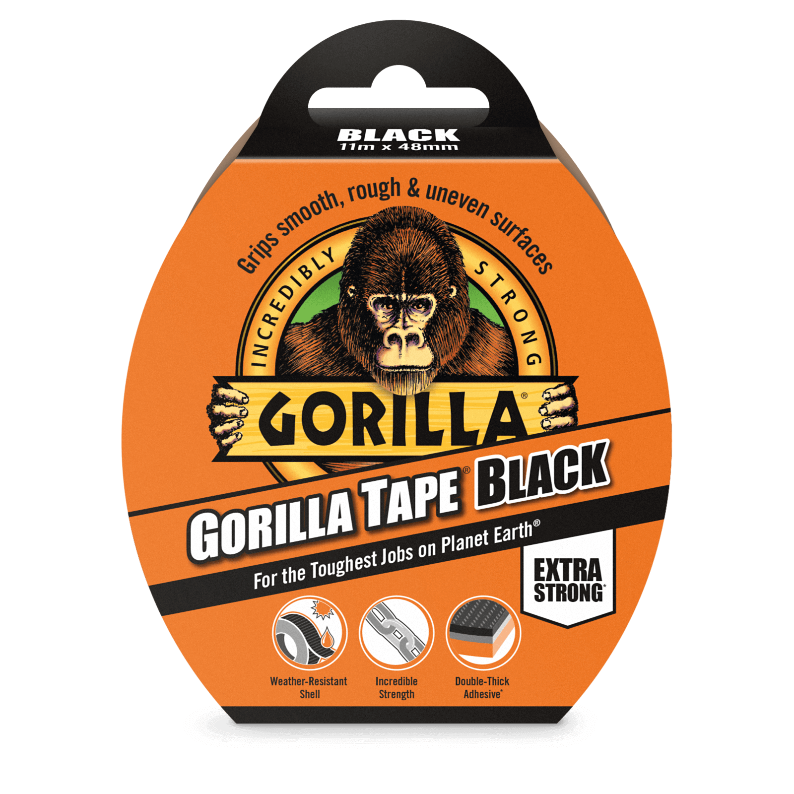 Gorilla Tape 11m Black
