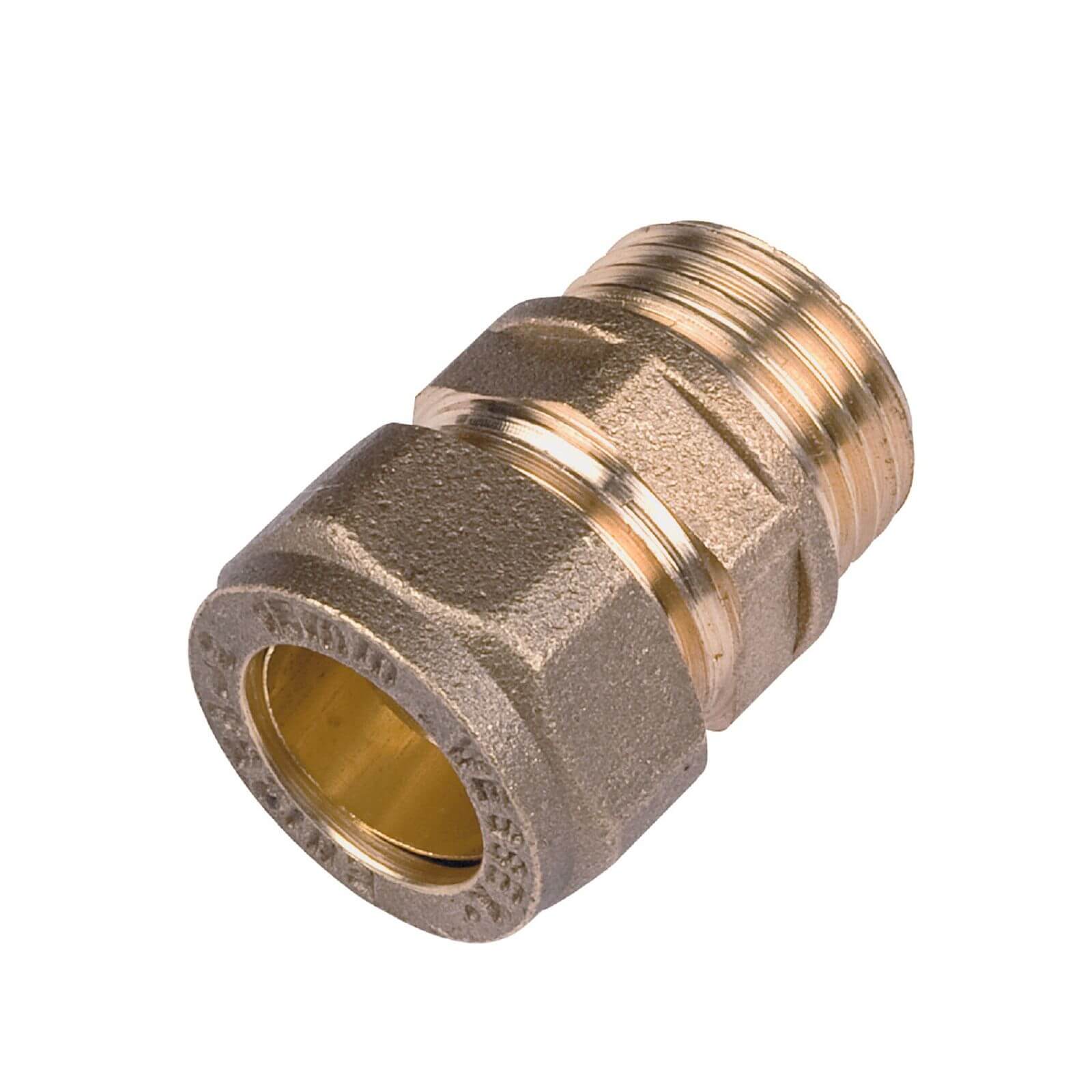 Compression Straight Male Connector - 15mm - 0.5in