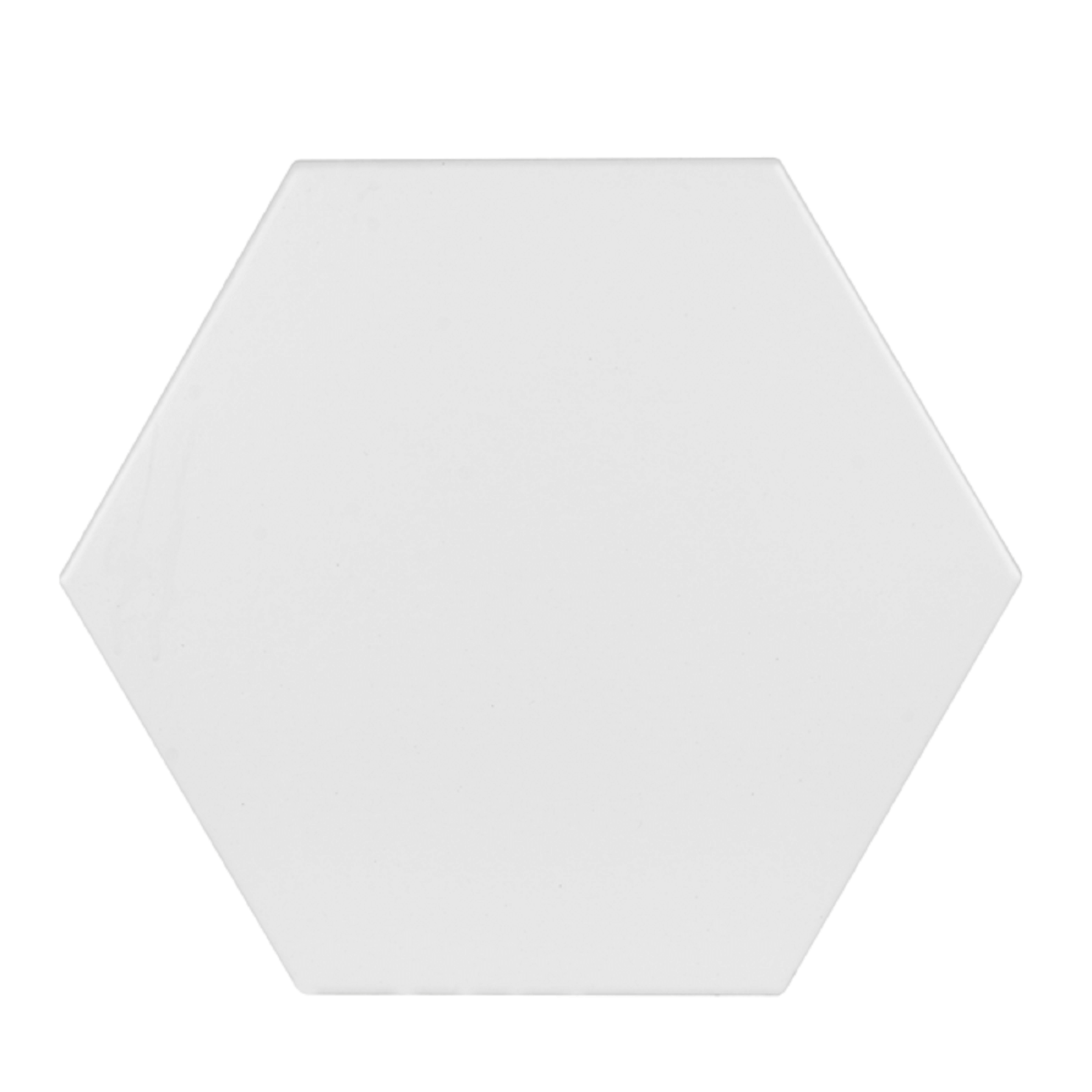 Hexagon White Wall & Floor Tiles - 175 x 202mm - 37 pack