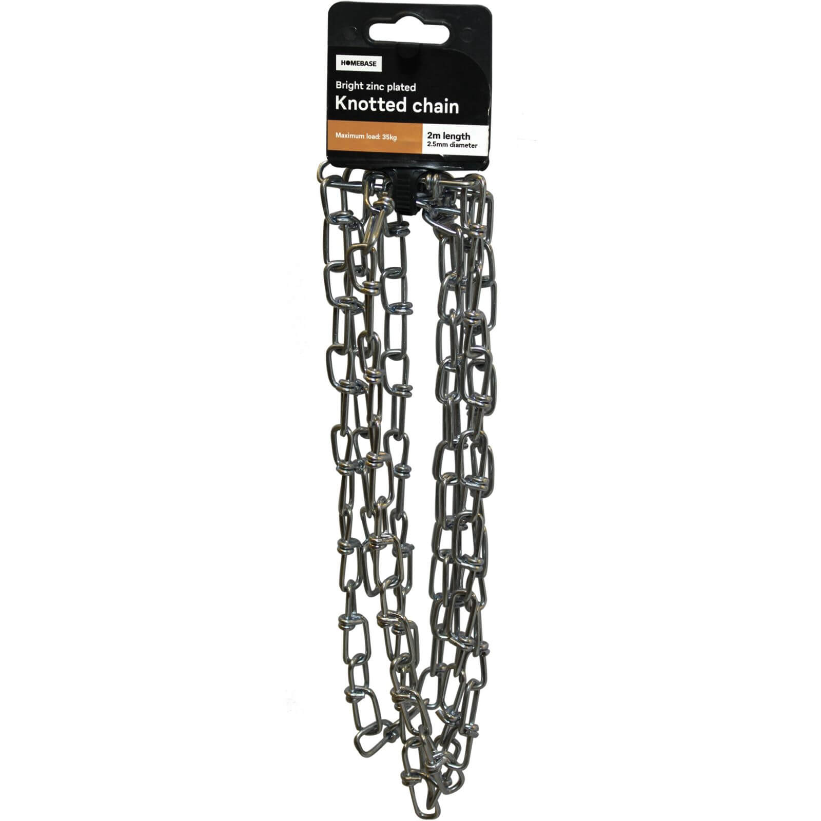 Knotted Chain - Zinc Plated - 2.5 x 2000mm