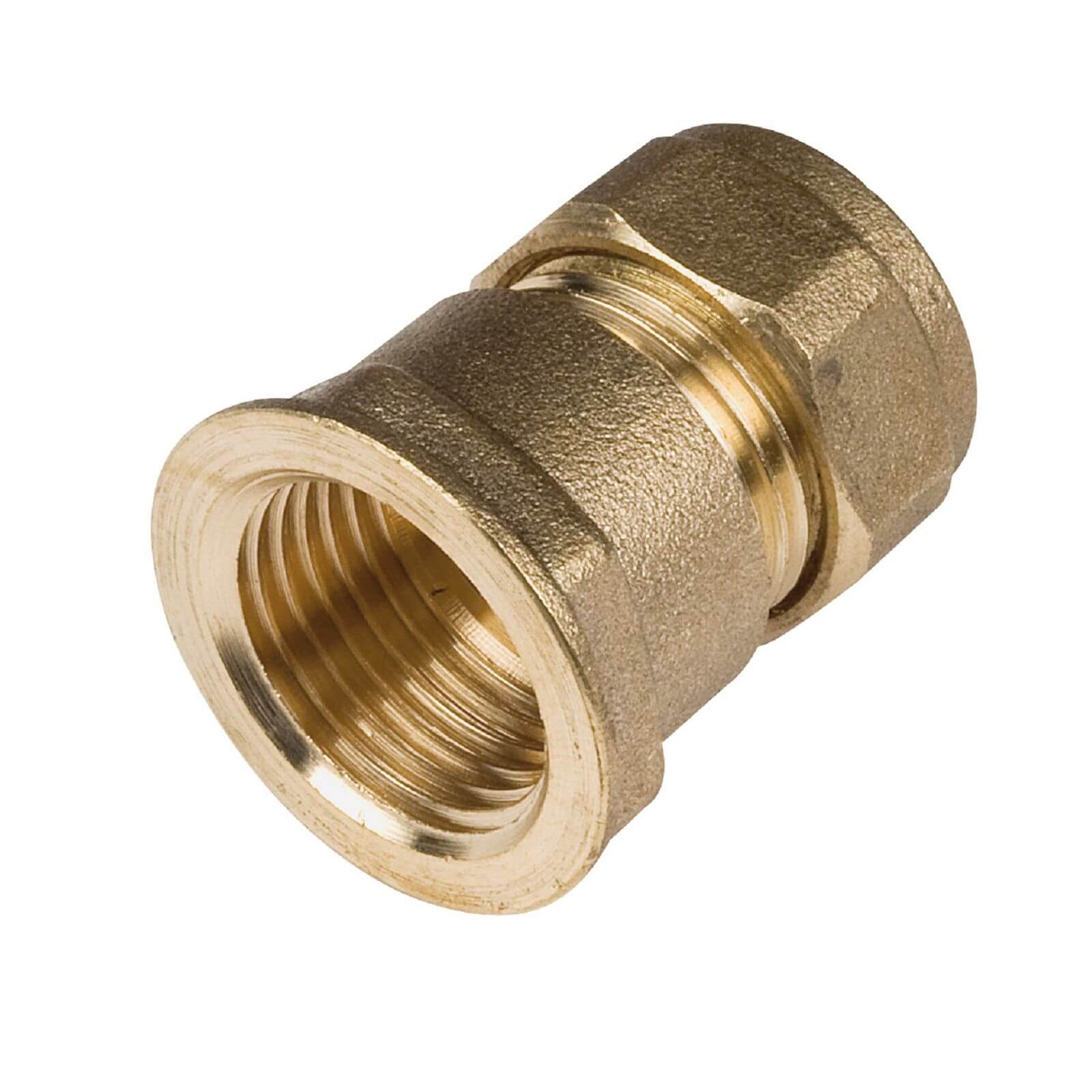 Compression Straight Female Connector - 15mm-0.5in