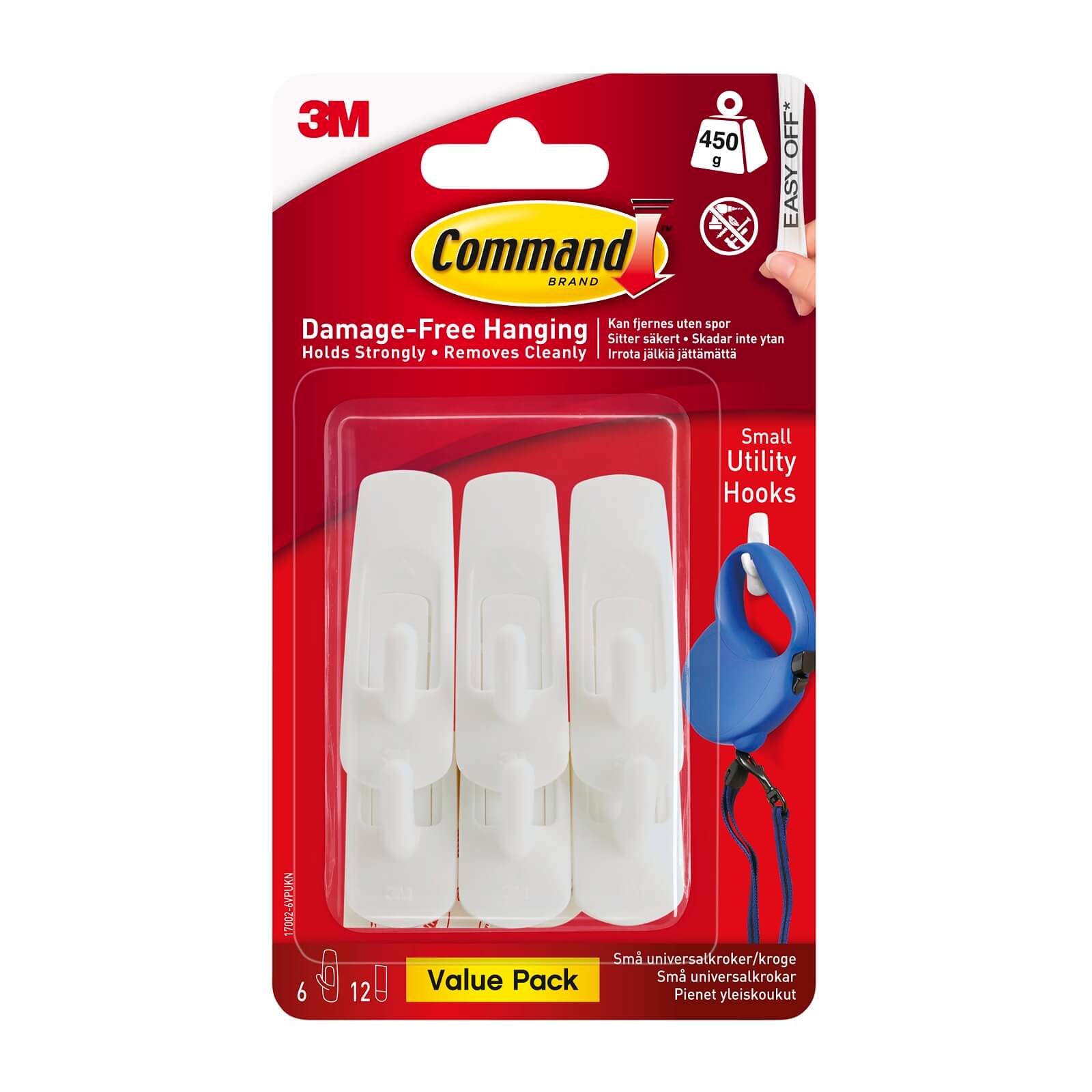 Command Small Self-Adhesive Utility Hook Value Pack