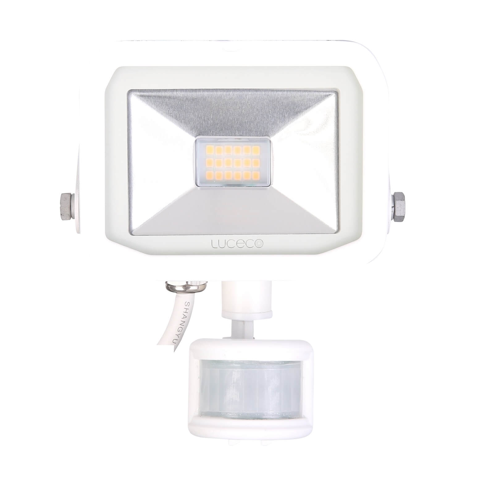 Luceco Slim PIR 15W LED Floodlight White