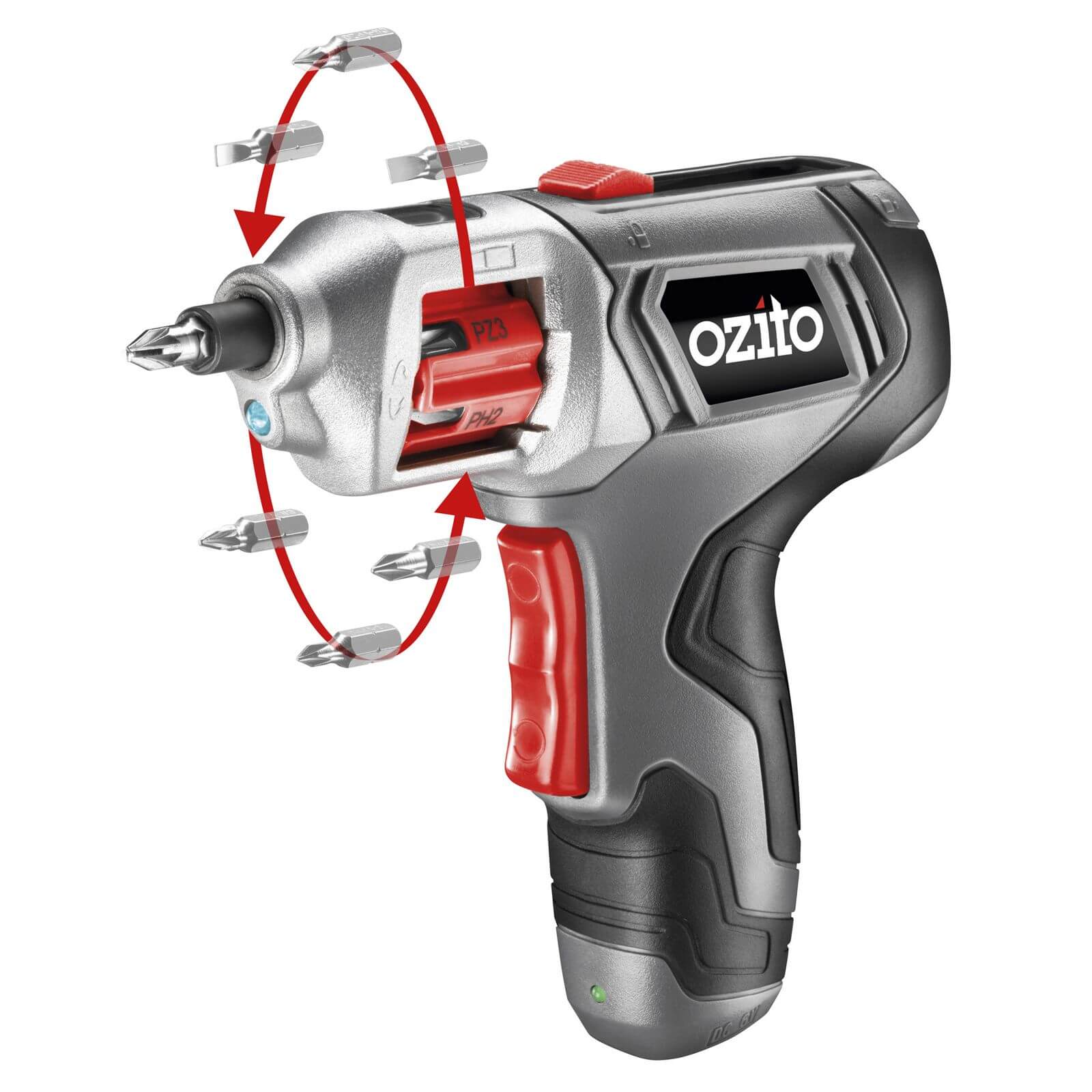 Ozito 3.6V Lock and Load Auto screwdriver