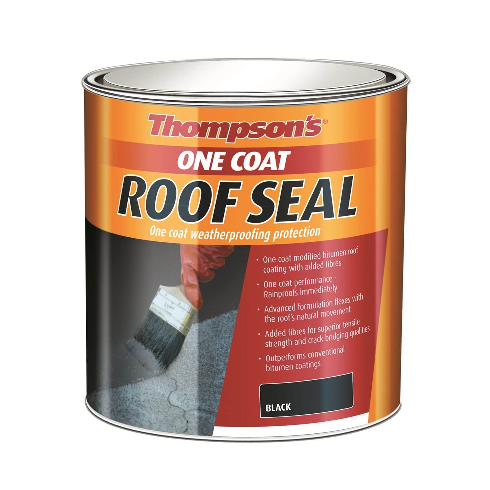 Thompsons Black One Coat Roof Seal - 5L