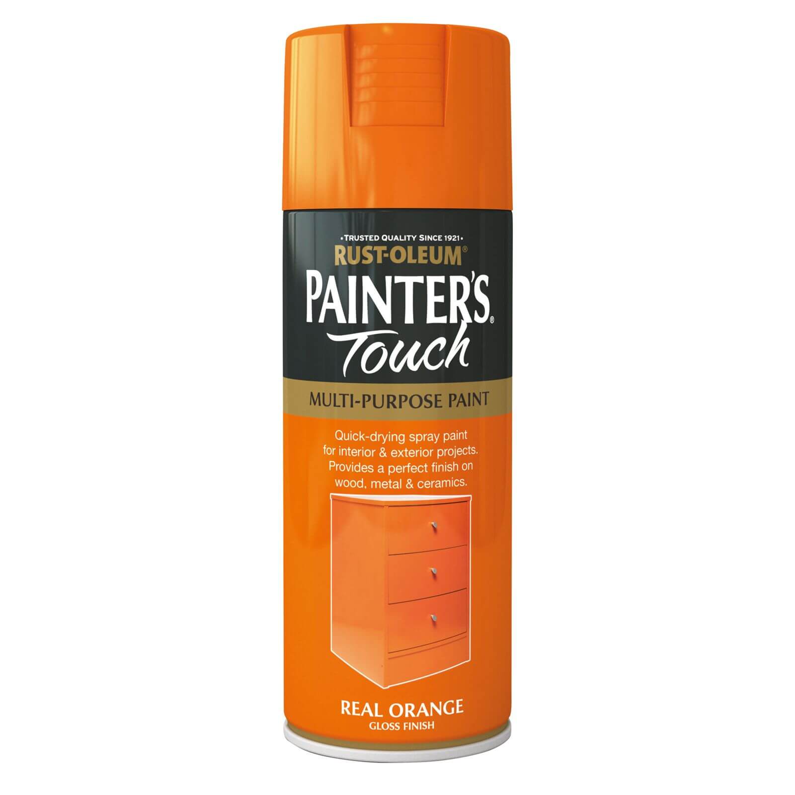 Rust-Oleum Gloss Spray Paint - Real Orange - 400ml