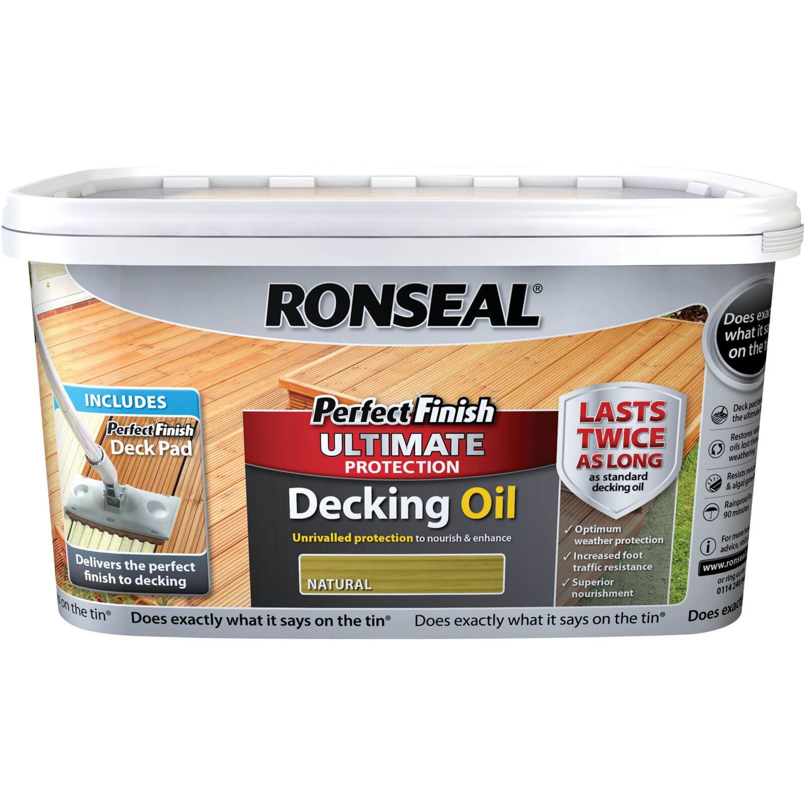 Ronseal Perfect Finish Ultimate Decking Oil - Natural