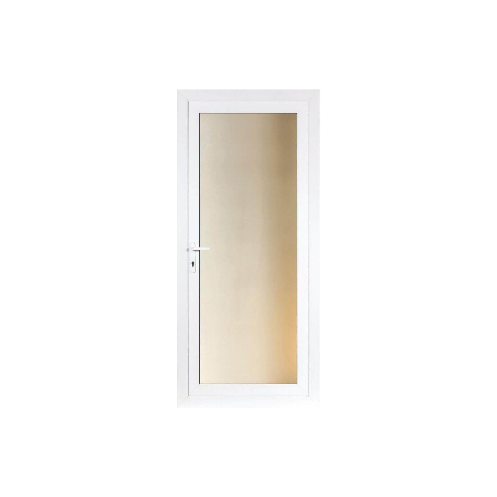 Brighton Rear Door Set - Full Clear Glass Right Hand Hung - 840mm Wide 2085mm High