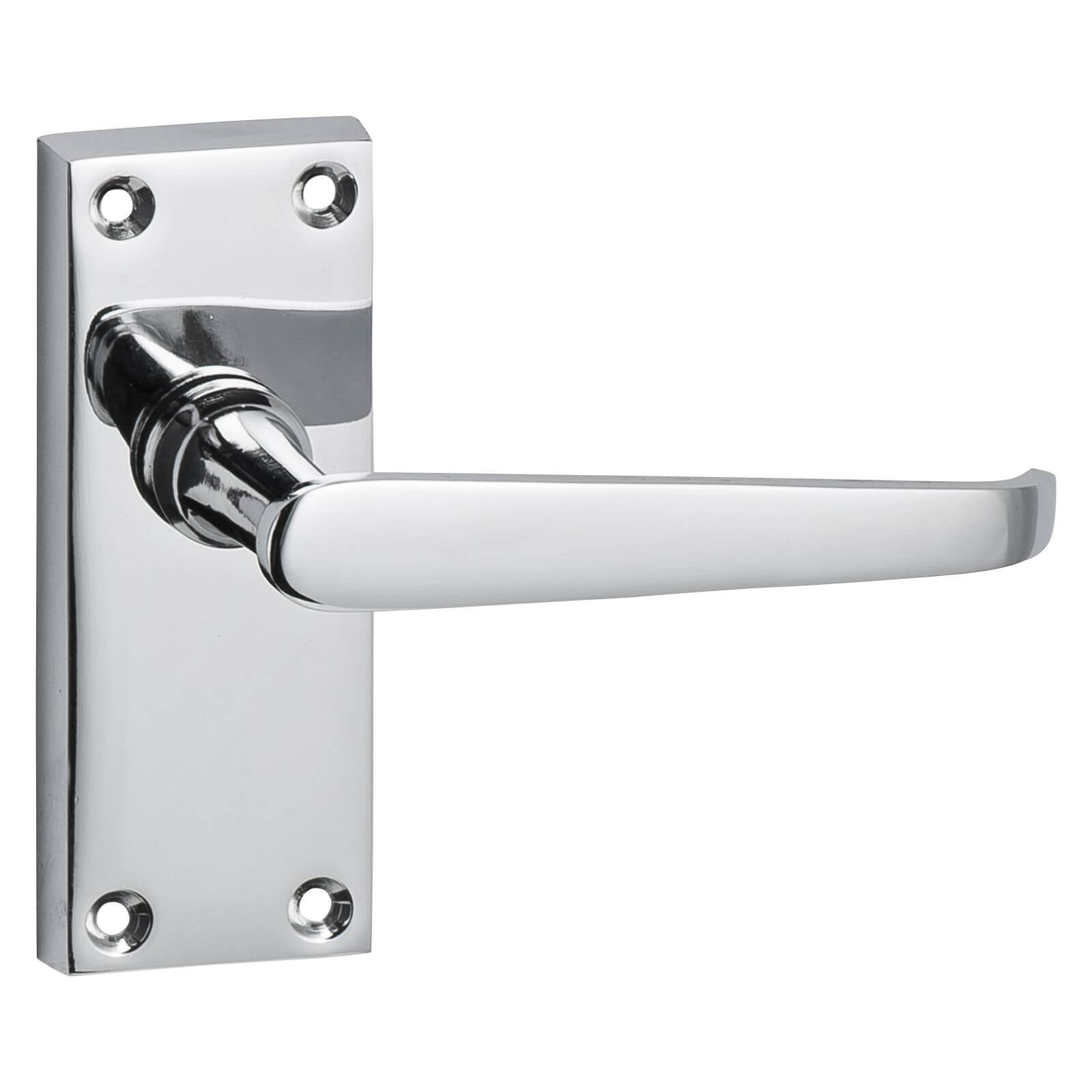 Victorian Lever Latch Door Handle - Polished Chrome - 2 pack