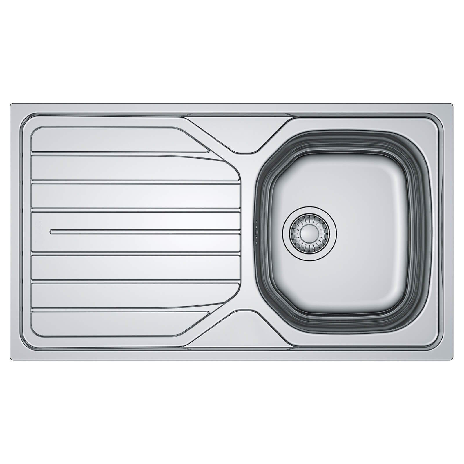 Mondella Resonance Compact Reversible Kitchen Sink - 1 Bowl