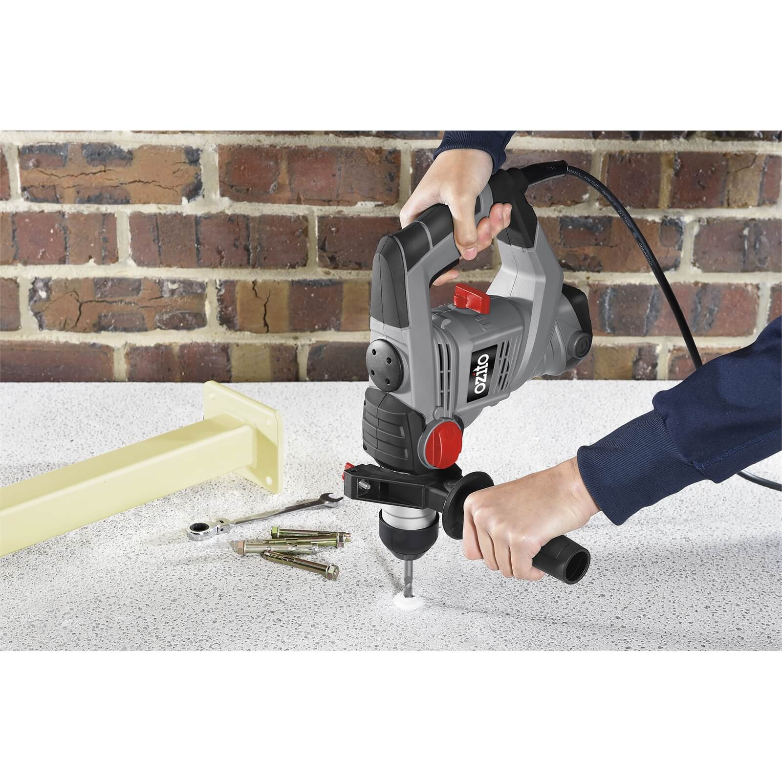 Ozito by Einhell 900W Rotary Hammer Drill Kit Homebase