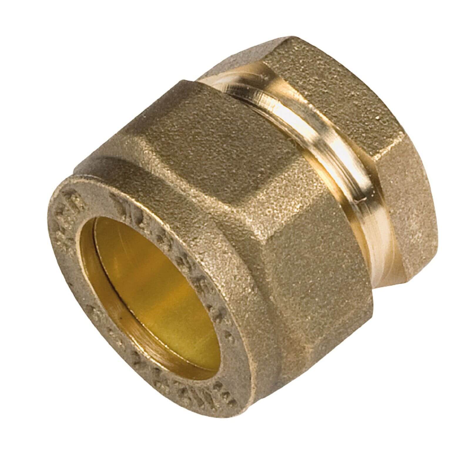 Compression Stopend - Brass - 15mm