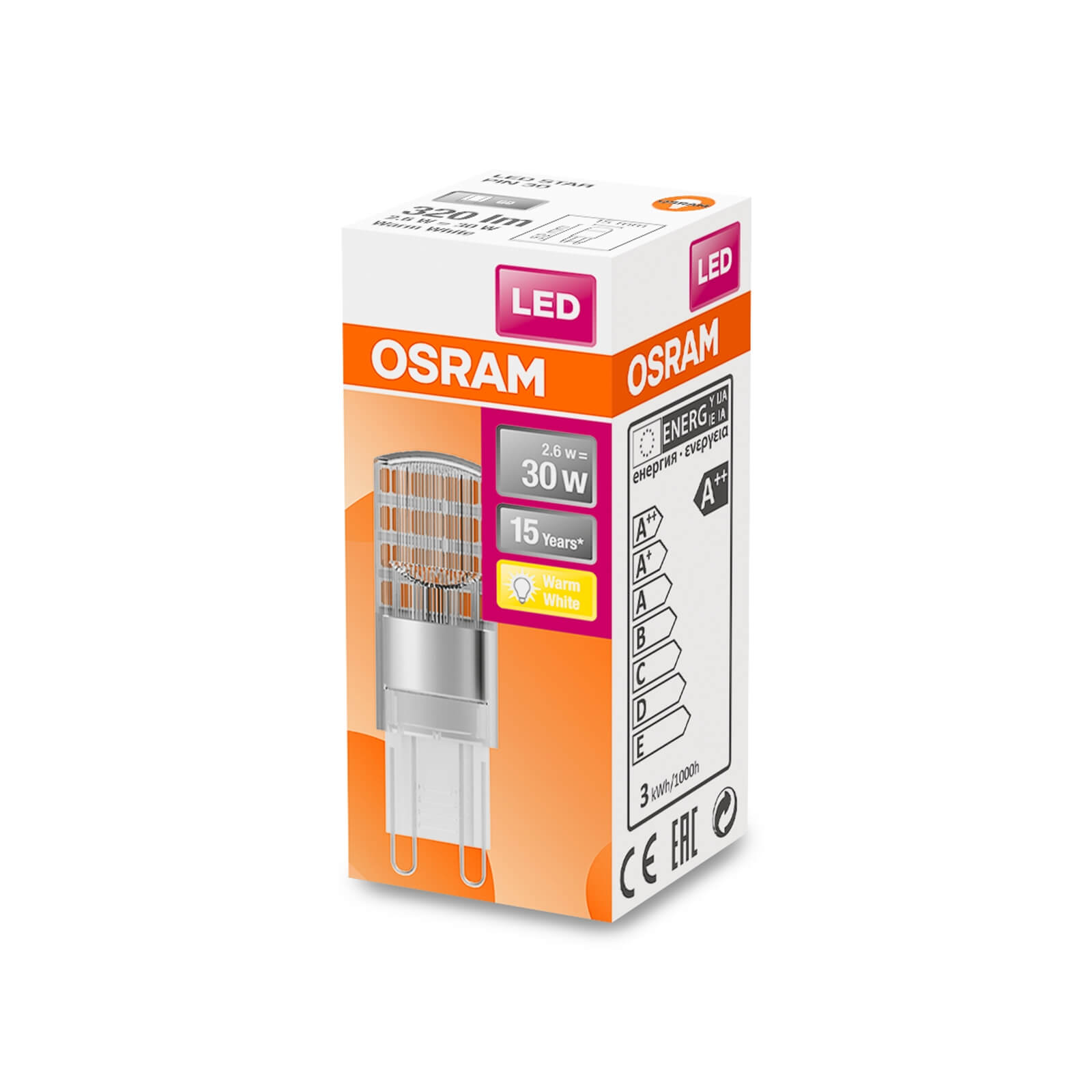Osram LED G9 30w Light Bulb