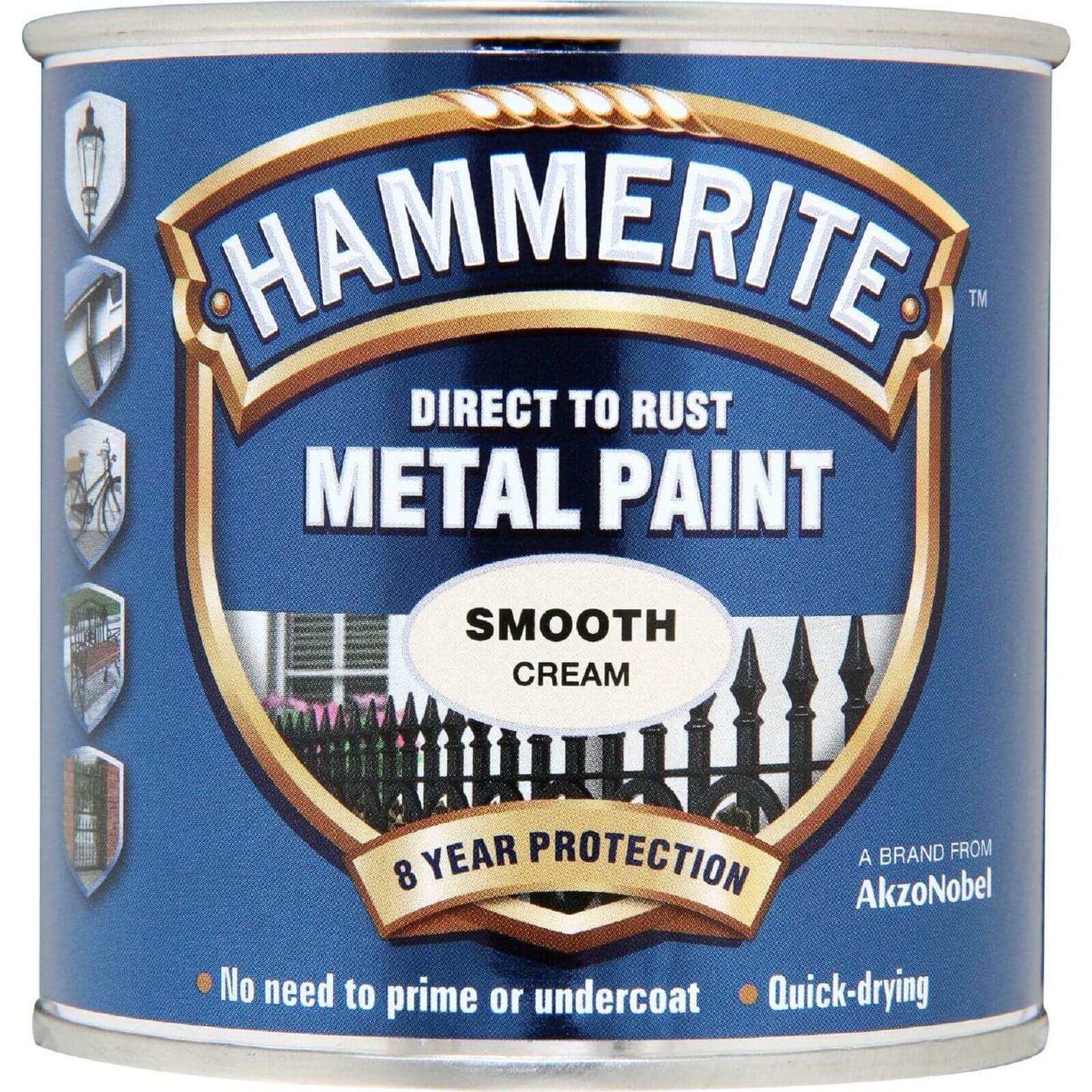 Hammerite Direct To Rust Metal Paint Smooth Cream  - 250ml