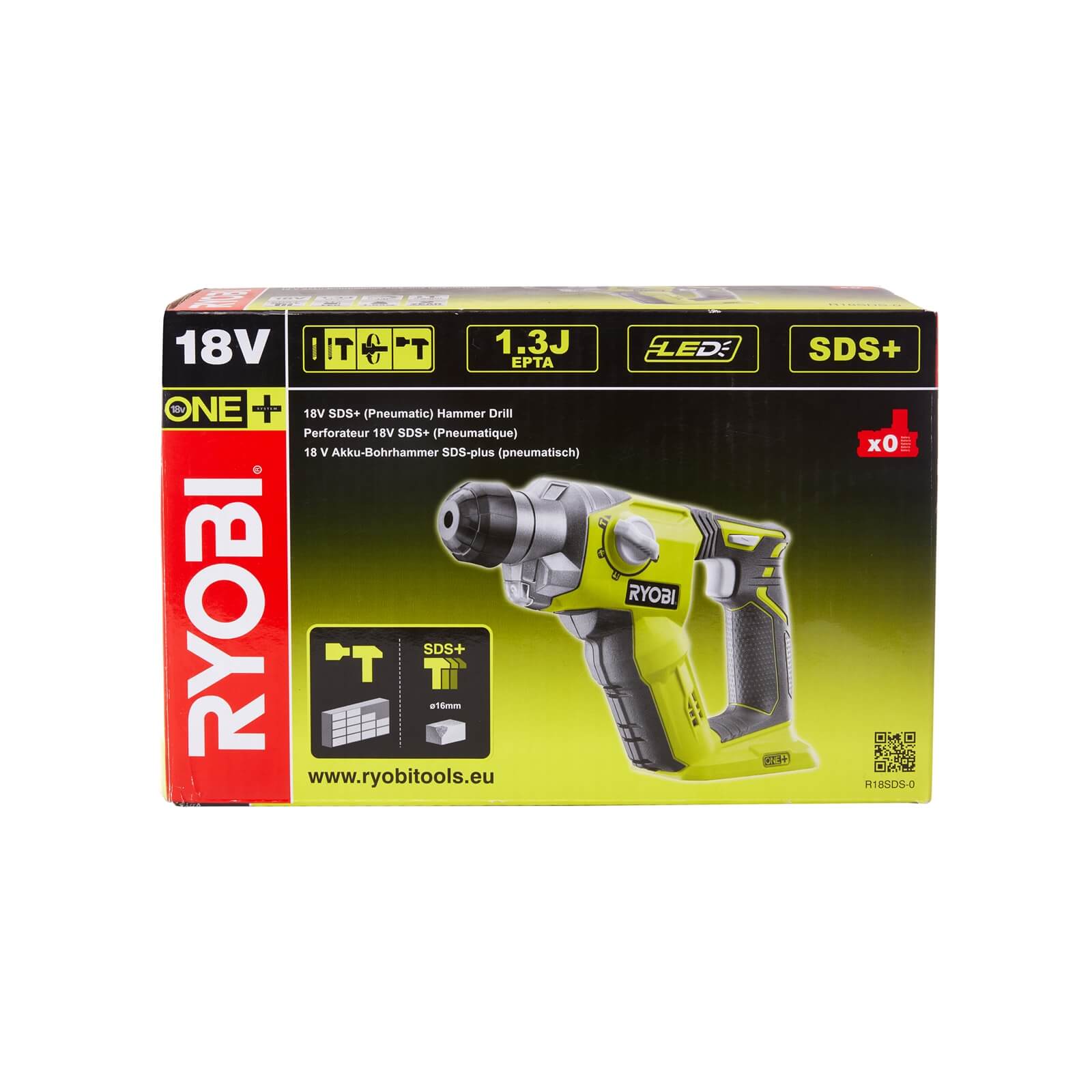 Ryobi ONE+ 18V SDS Rotary Hammer R18SDS-0 (Tool only)
