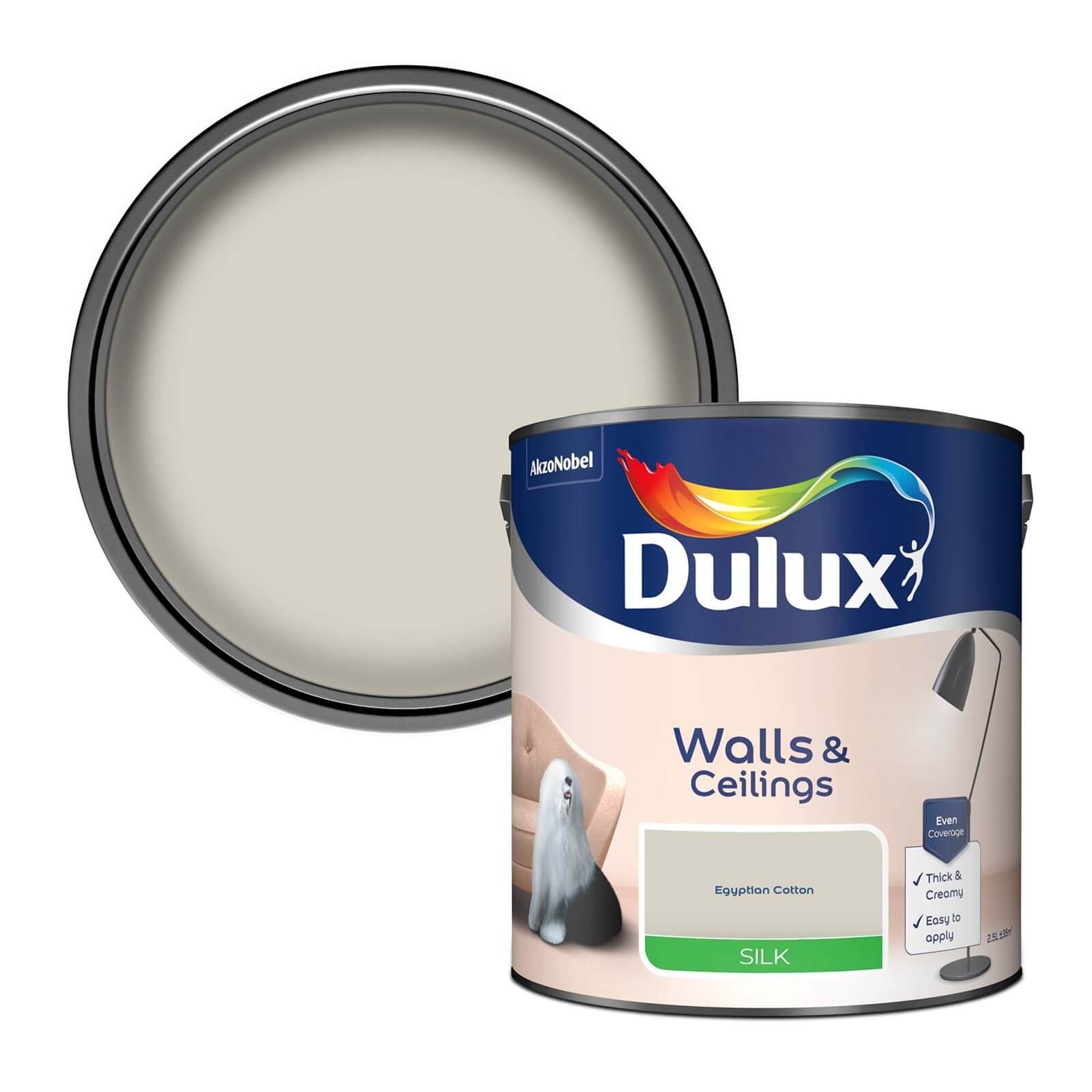 Dulux Silk Emulsion Paint Egyptian Cotton - 2.5L