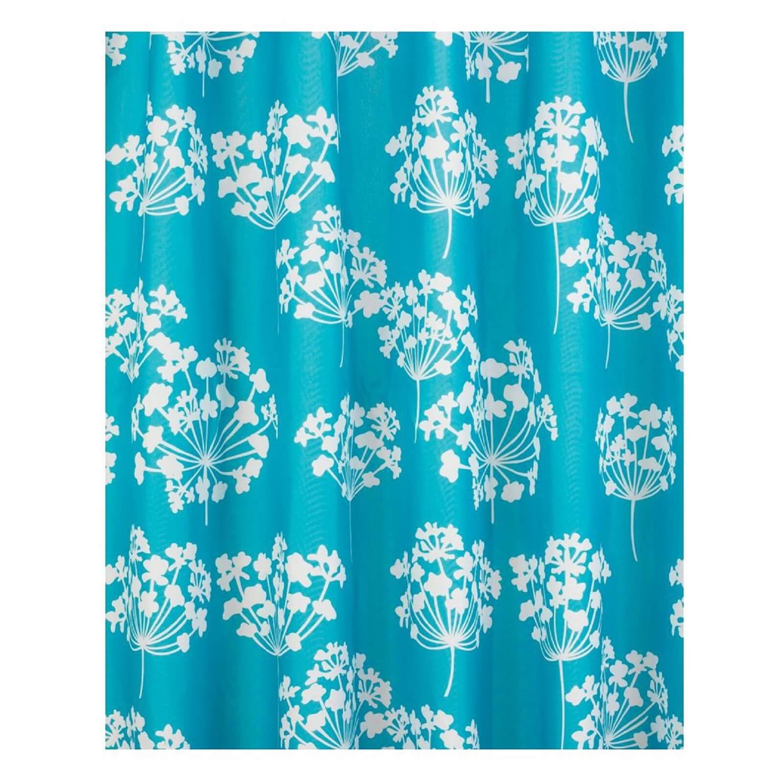 Estilo Flora Shower Curtain - Blue and White