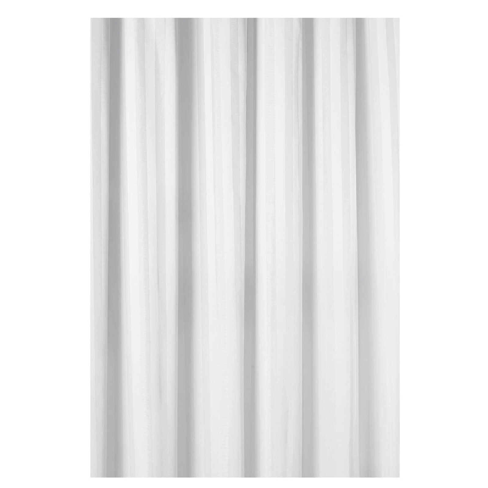 Mondella Wovenstripe Shower Curtain - White