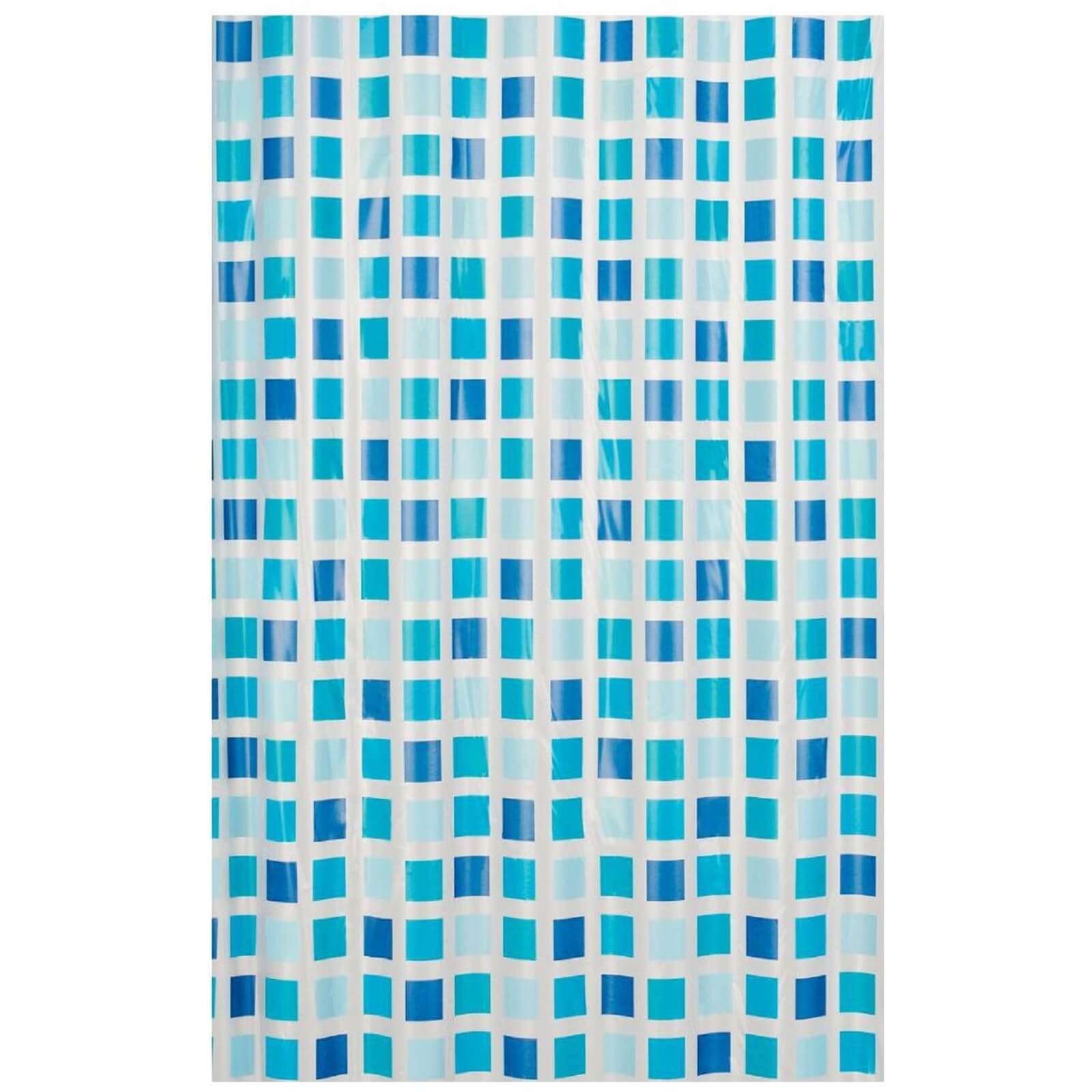Estilo Mosaic Shower Curtain - Blue