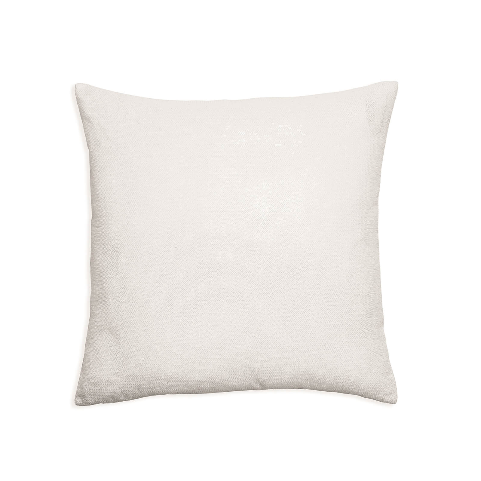 Arthouse Ice White Sequin Cushion