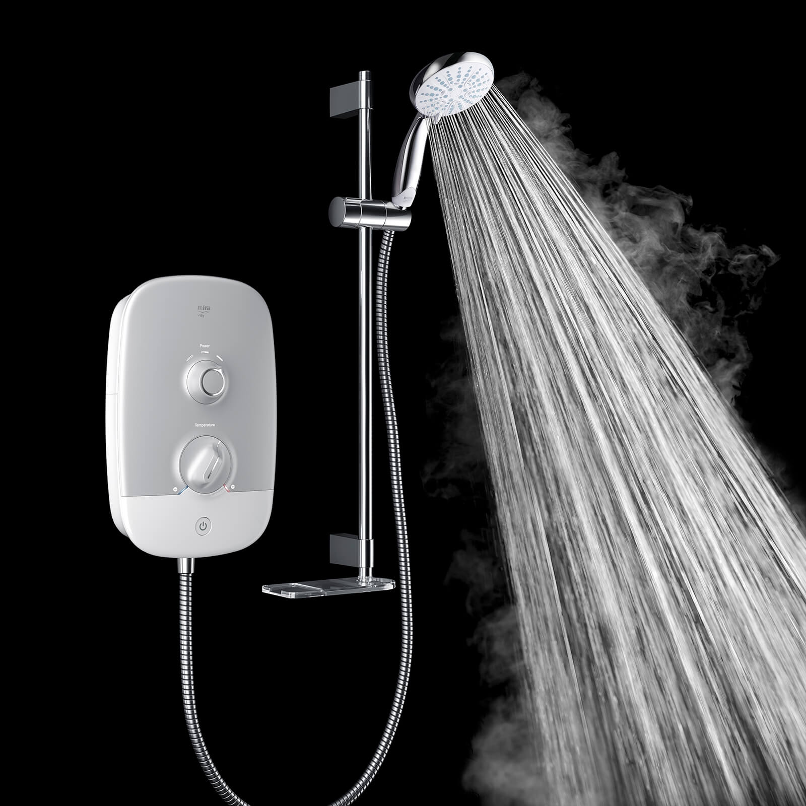 Mira Play 8.5kW Electric Shower - Satin/Chrome