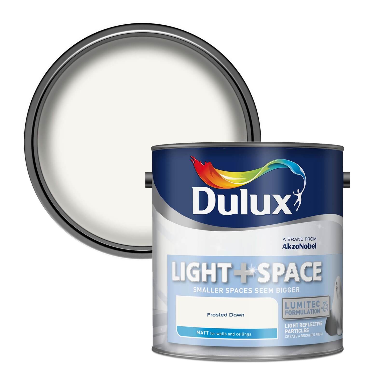 Dulux Light & Space Matt Emulsion Paint Frosted Dawn - 2.5L
