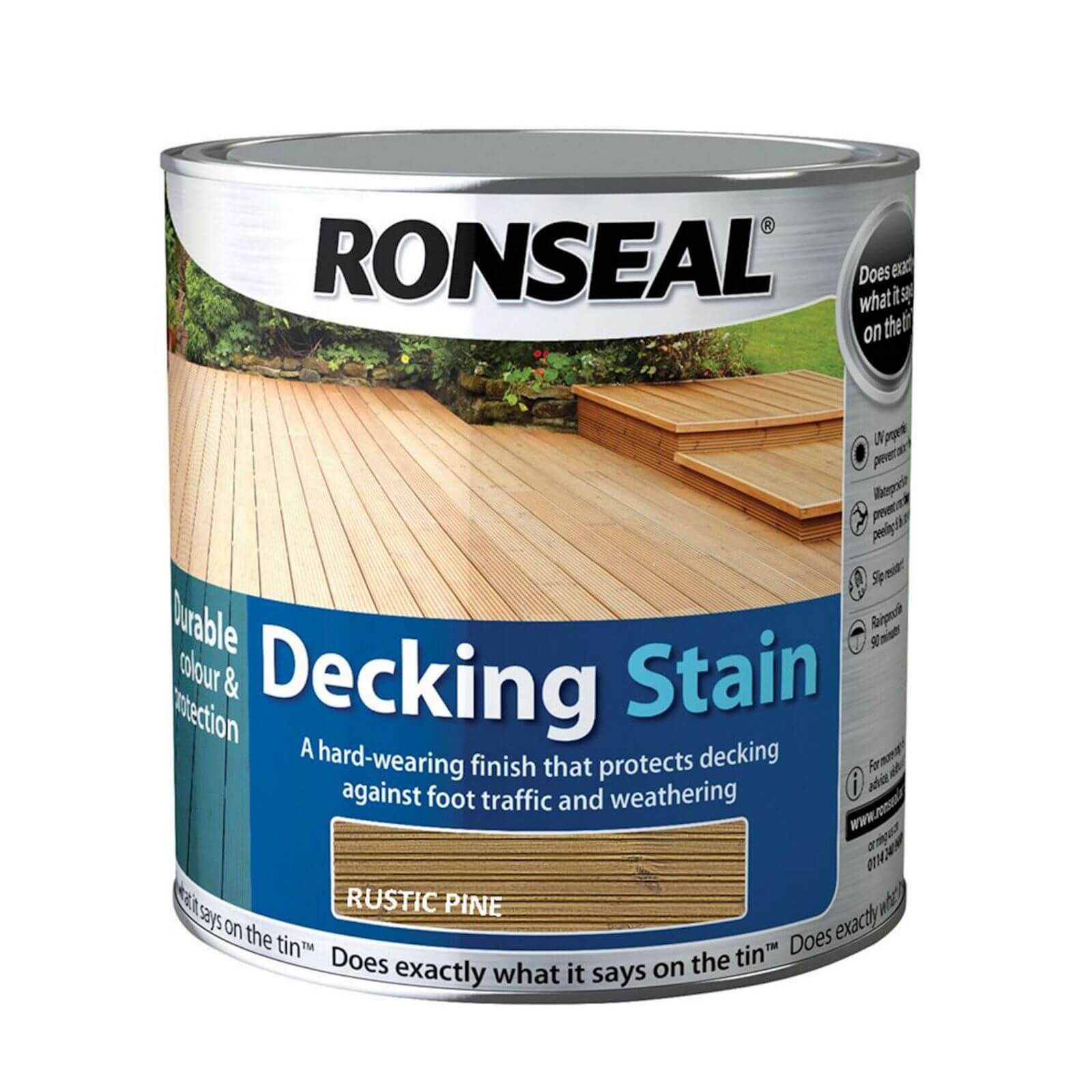 Ronseal Decking Stain Rustic Pine - 2.5L
