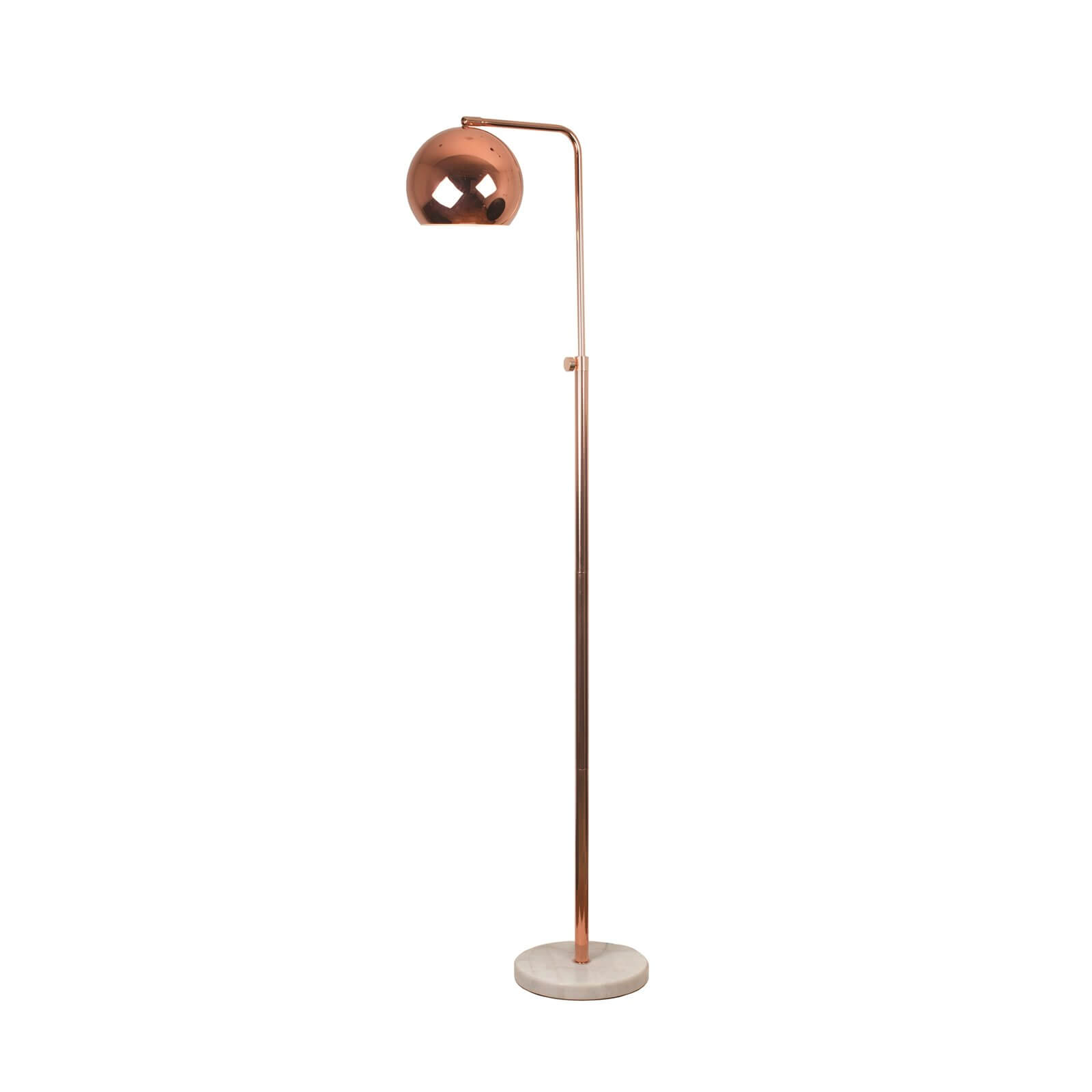 Evan Marble and Copper Effect Floor Lamp