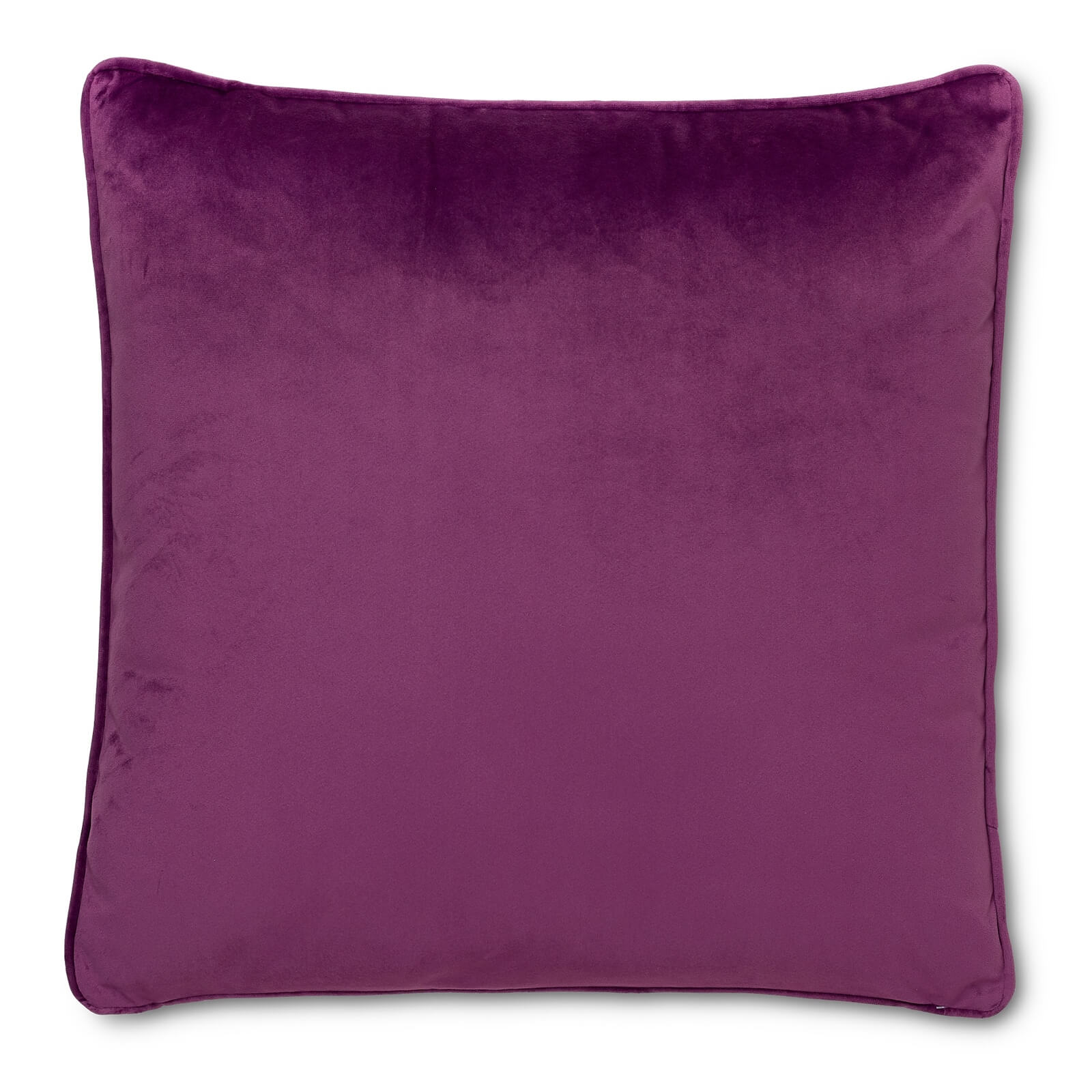 Plain Velvet Cushion - Purple - 45x45cm