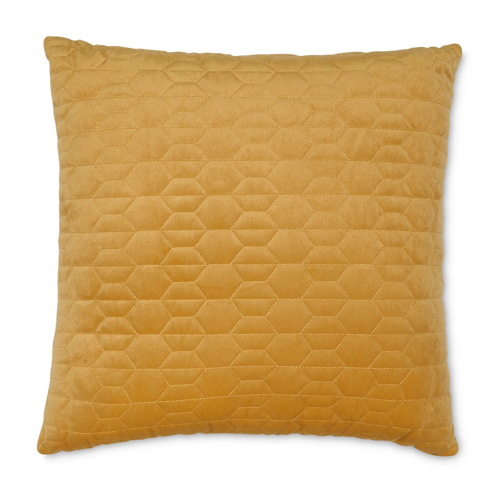 Quilted Cushion - Ochre