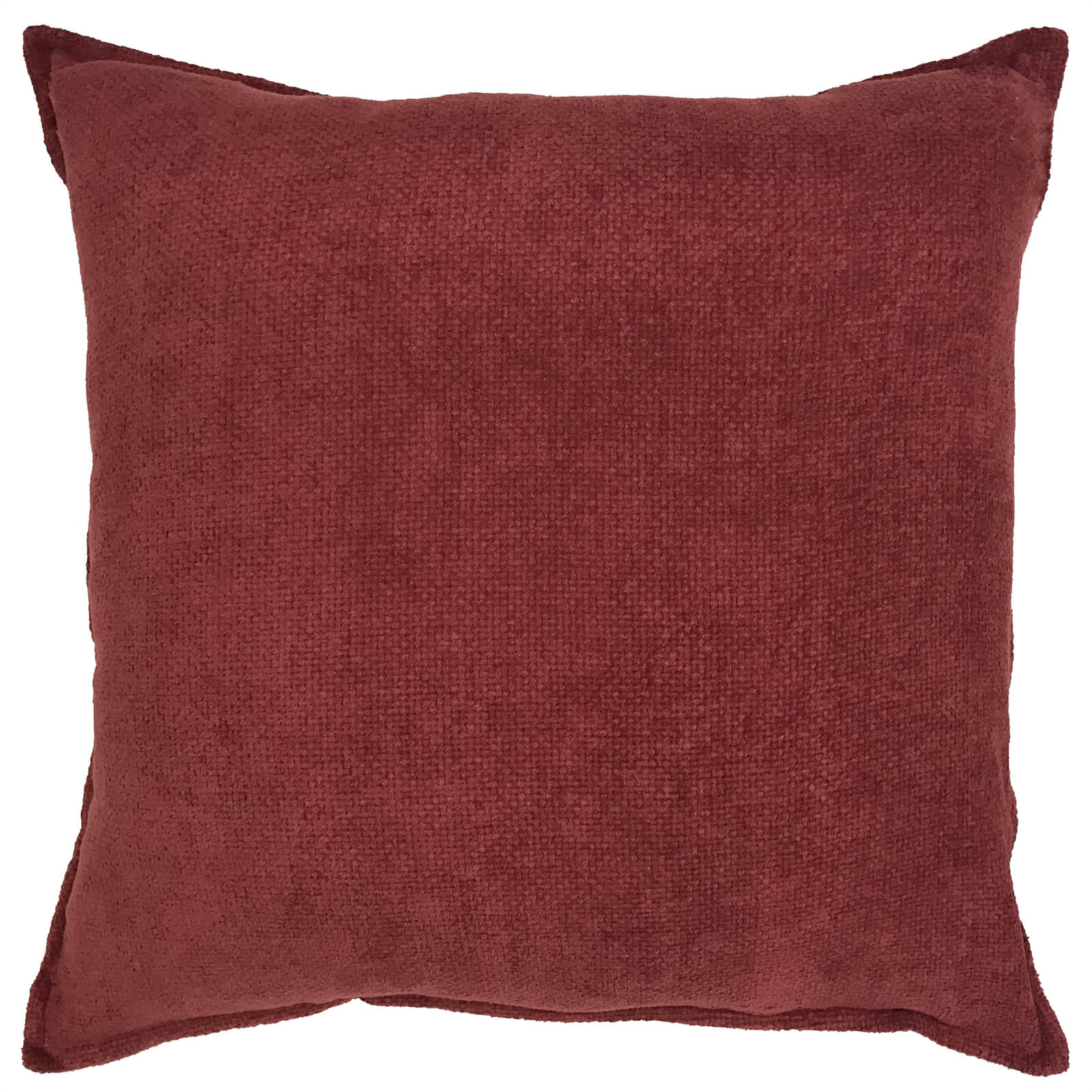 Softy Chenille Cushion - Red - 52x52cm