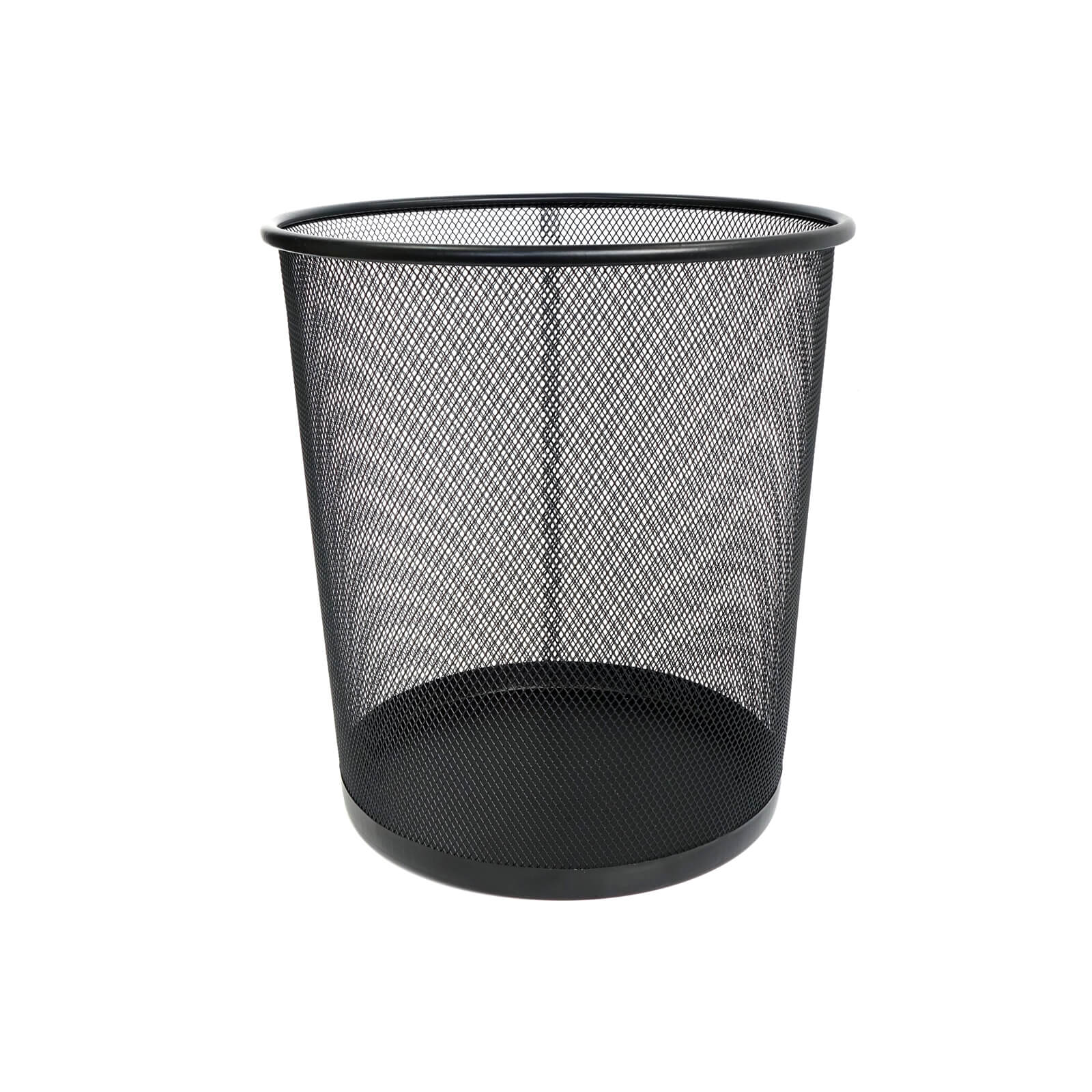 Wire Waste Paper Basket - Black