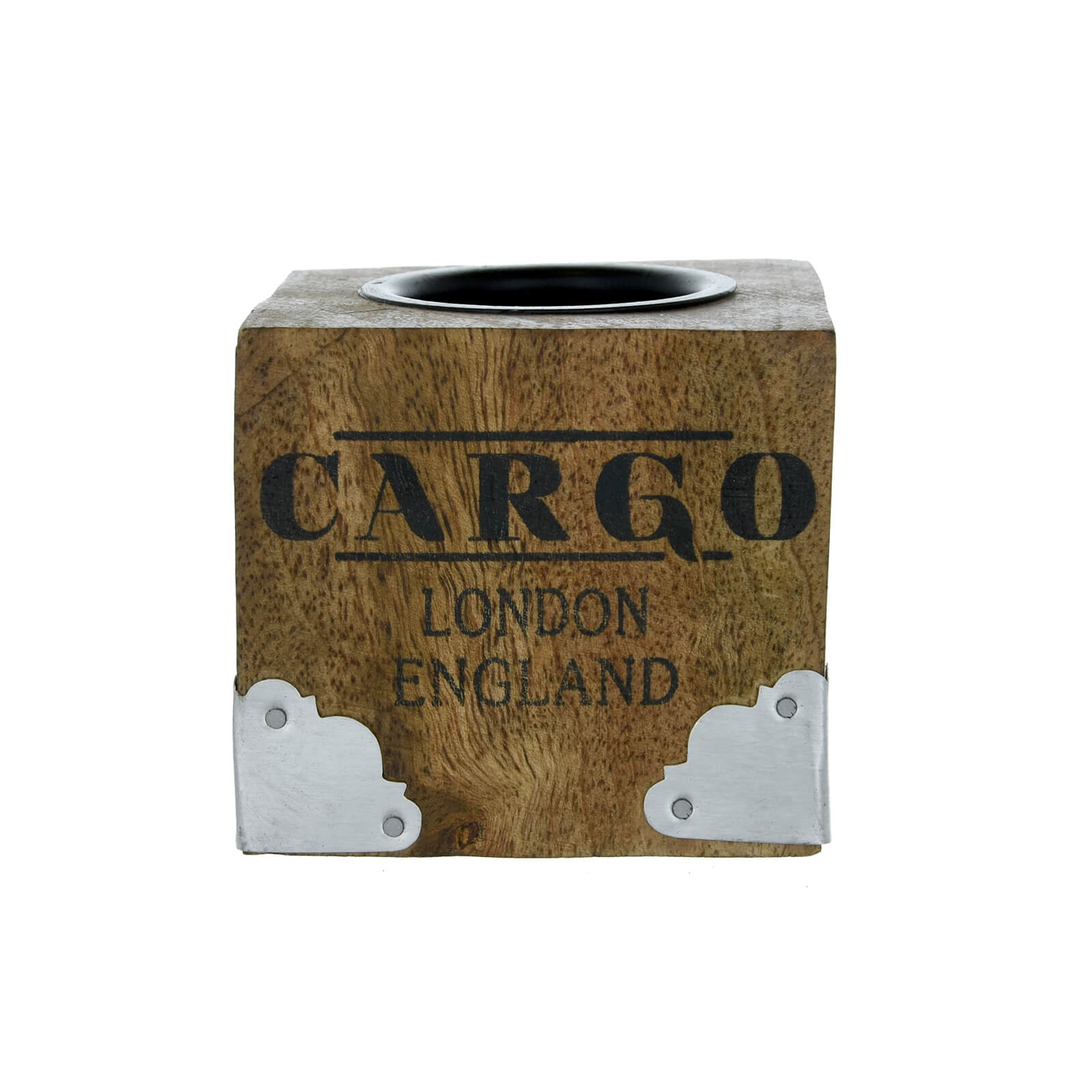 Wooden Cargo Tea Light Holder