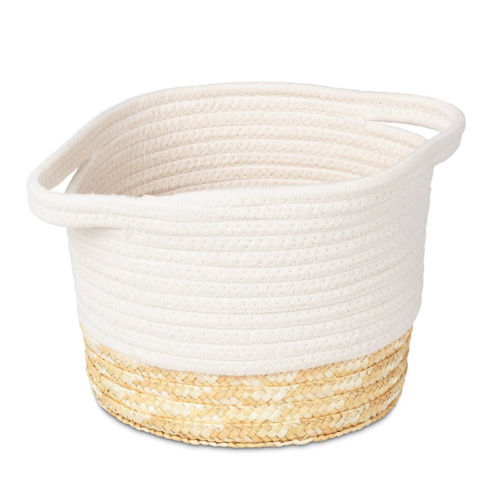 Small Rope Storage Basket - White Top