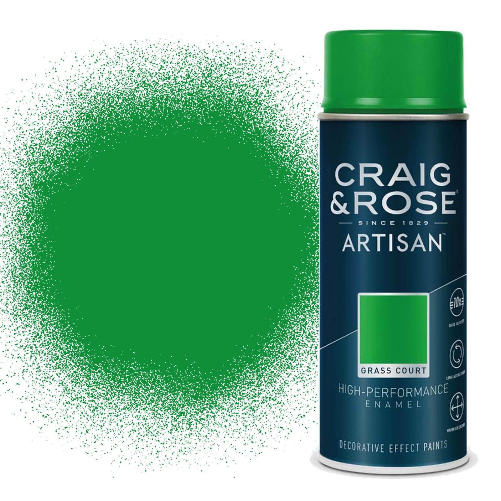 Craig & Rose Artisan Enamel Gloss Spray Paint Grass Court - 400ml