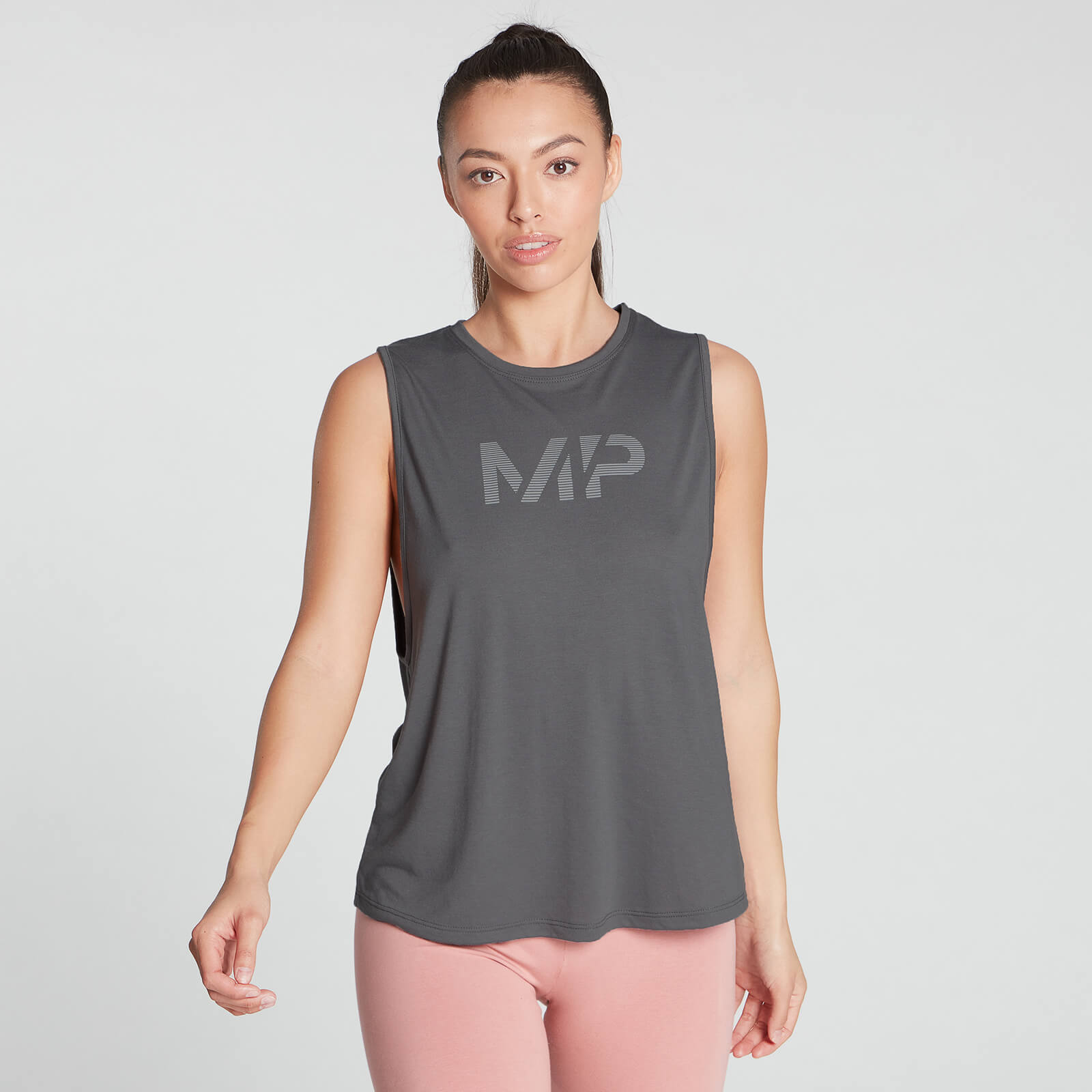 MP nữ Gradient Line Graphic Drop Vest - Carbon