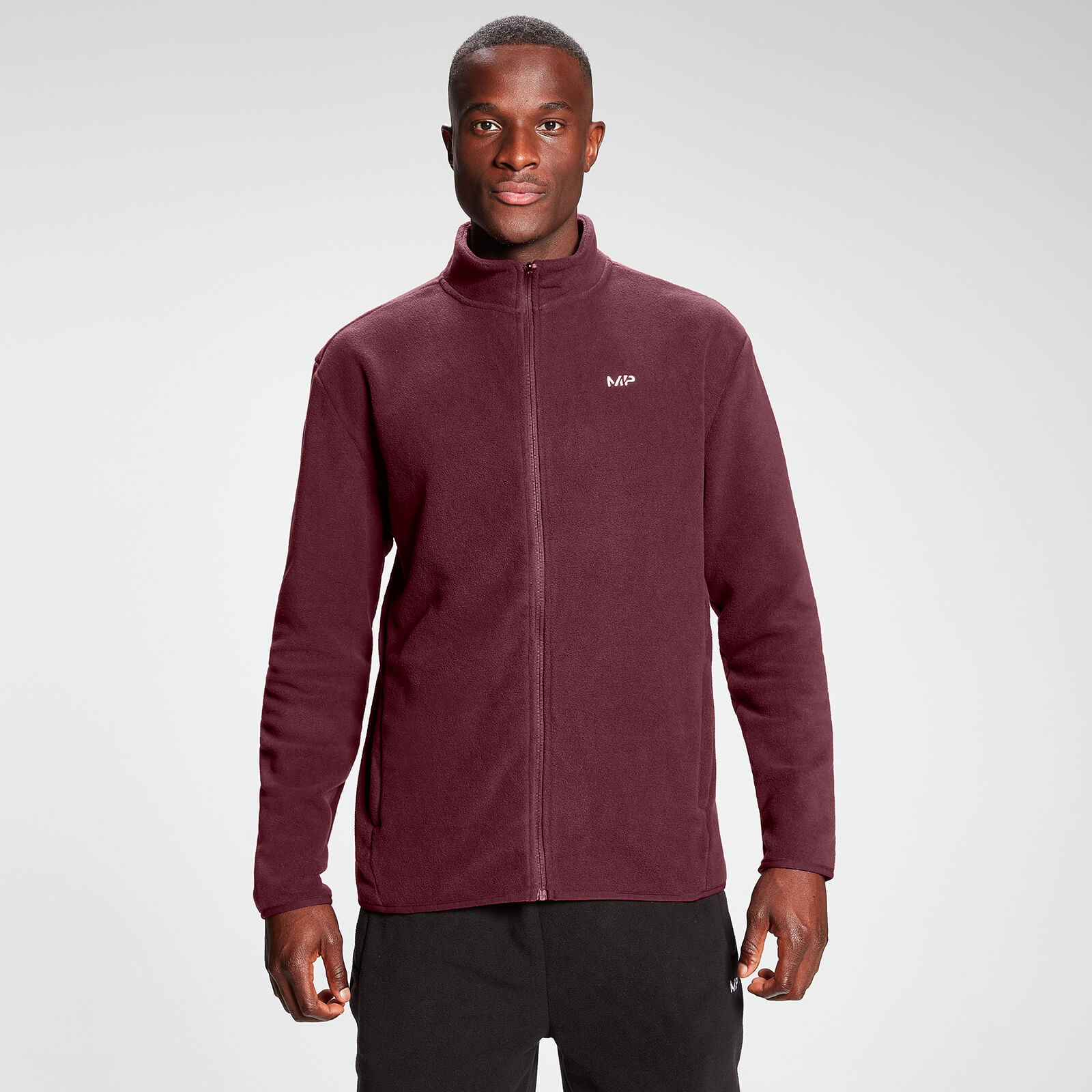 Polaire zippée MP Rest Day pour hommes – Merlot