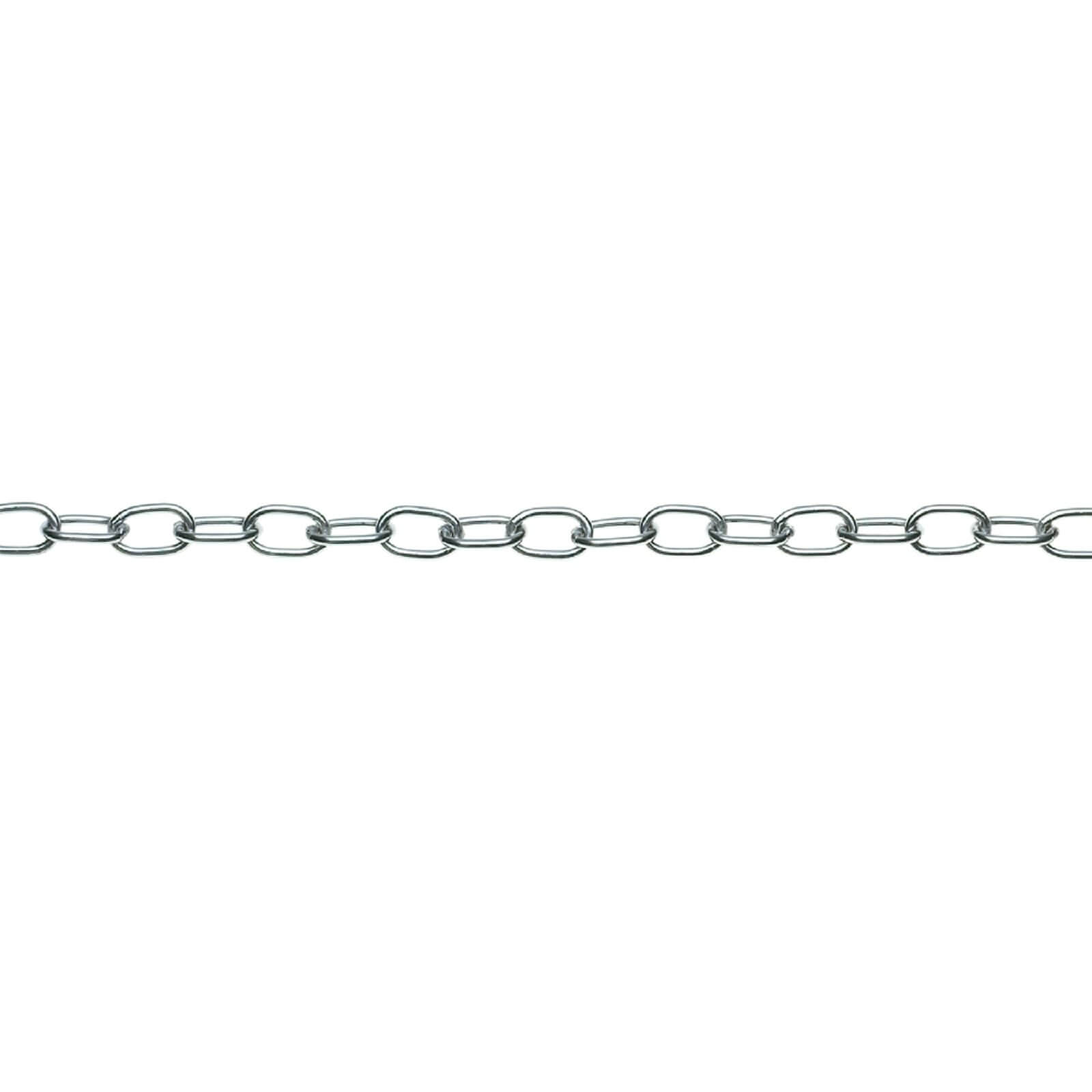 Brazed Oval Chain - Chrome Plated - 1.7mm