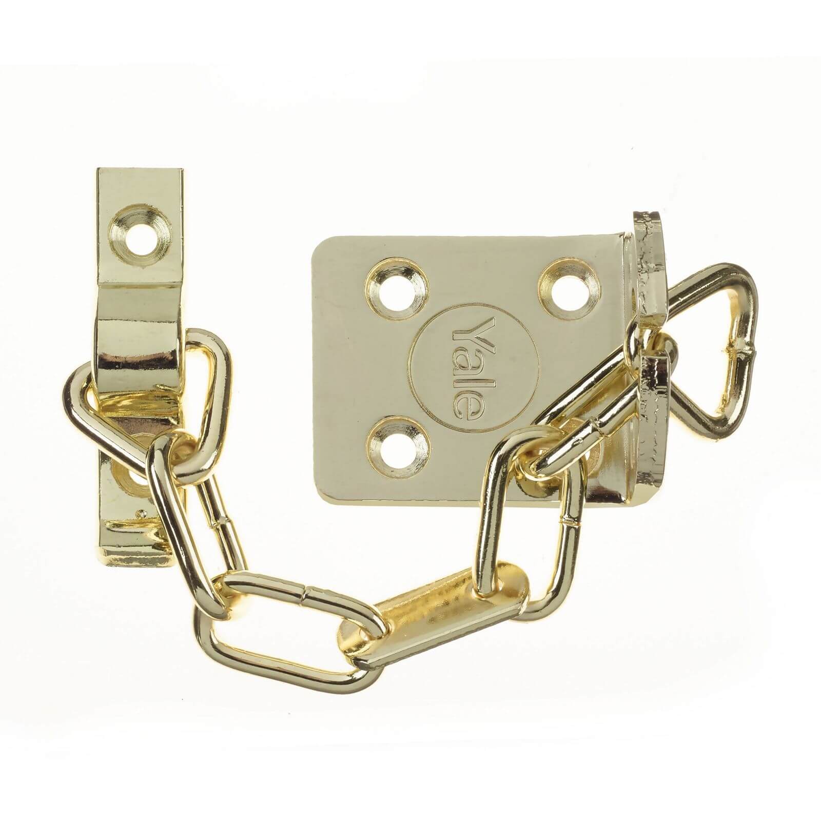 Yale WS6 TS003 rated Security Door Chain - Polished Brass