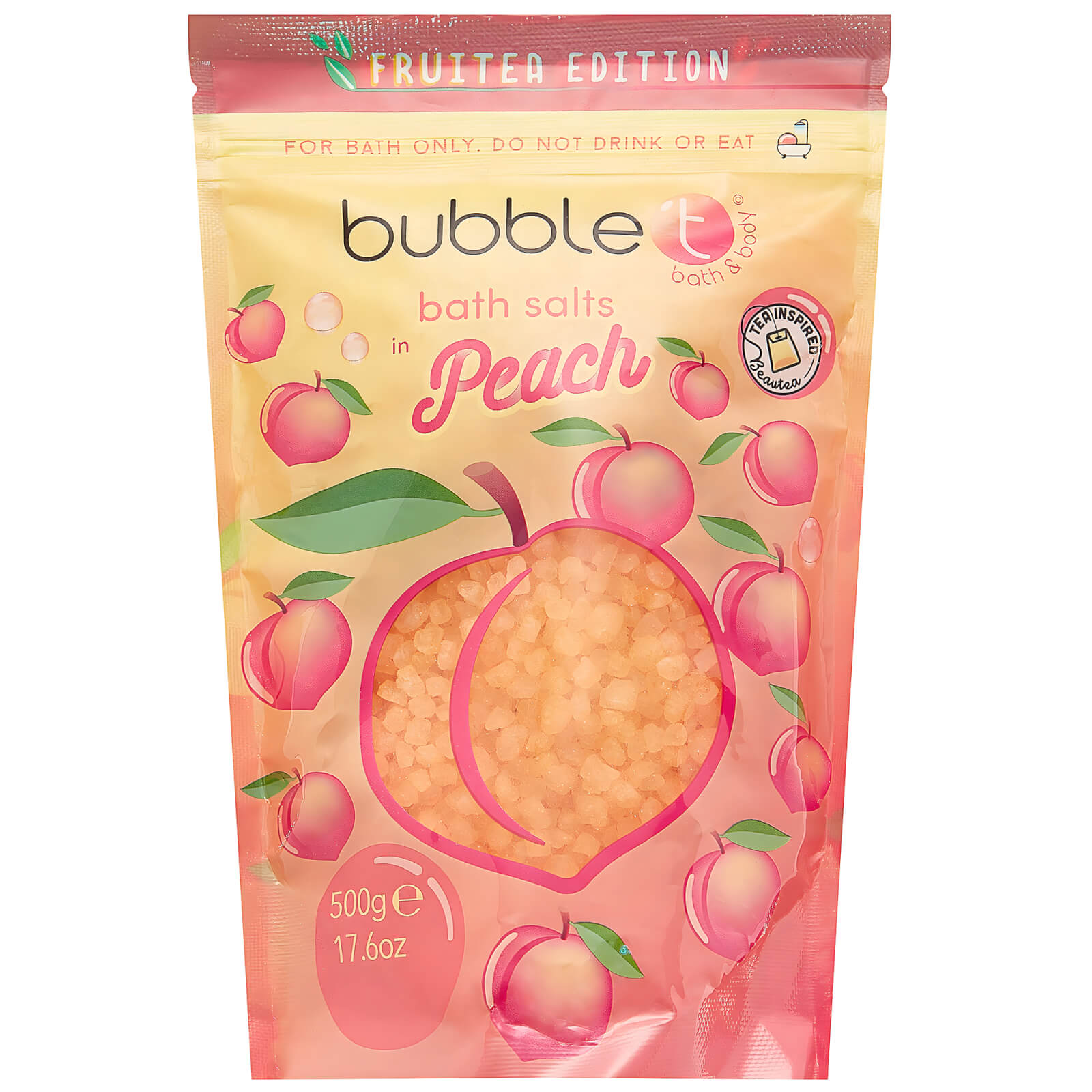 Bubble T Bath Salts - Peach 500g